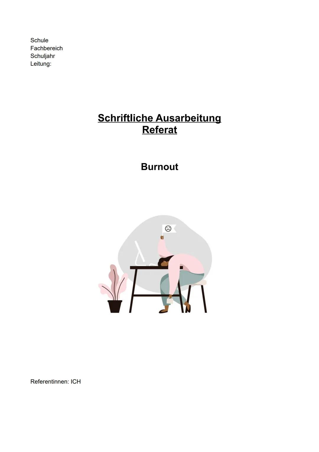 Schule
Fachbereich
Schuljahr
Leitung: