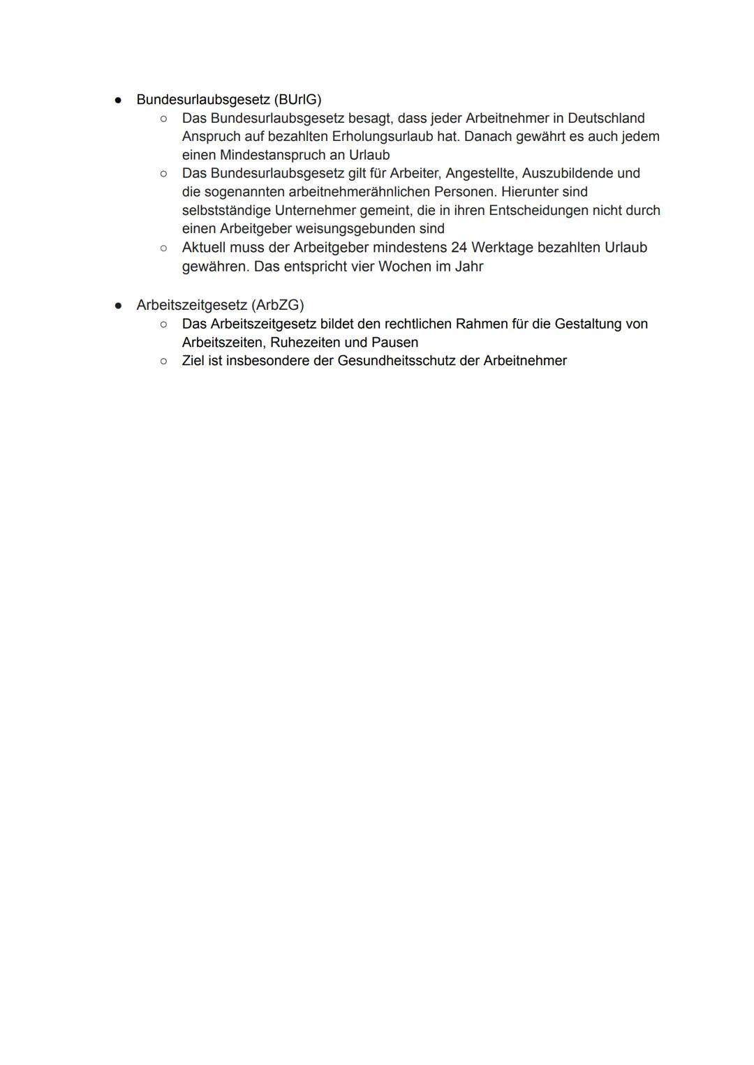 Wirtschaftsklausur - Lernzettel
•
•
•
Ausbildender/Ausbildende = Wer jemand zur Berufsausbildung einstellt
Ausbilder/Ausbilderin = Wer im Be