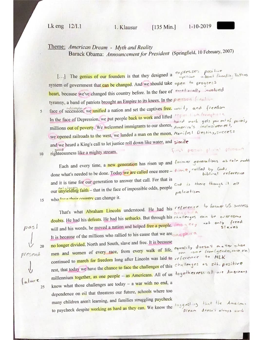 American Dream (Speech Analysis) – Seite 2