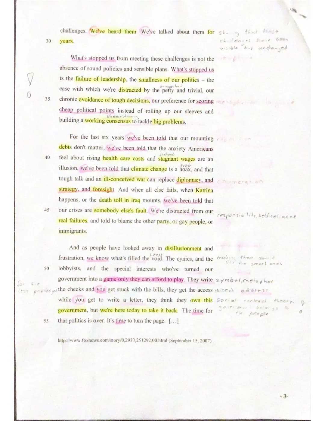 American Dream (Speech Analysis) – Seite 3