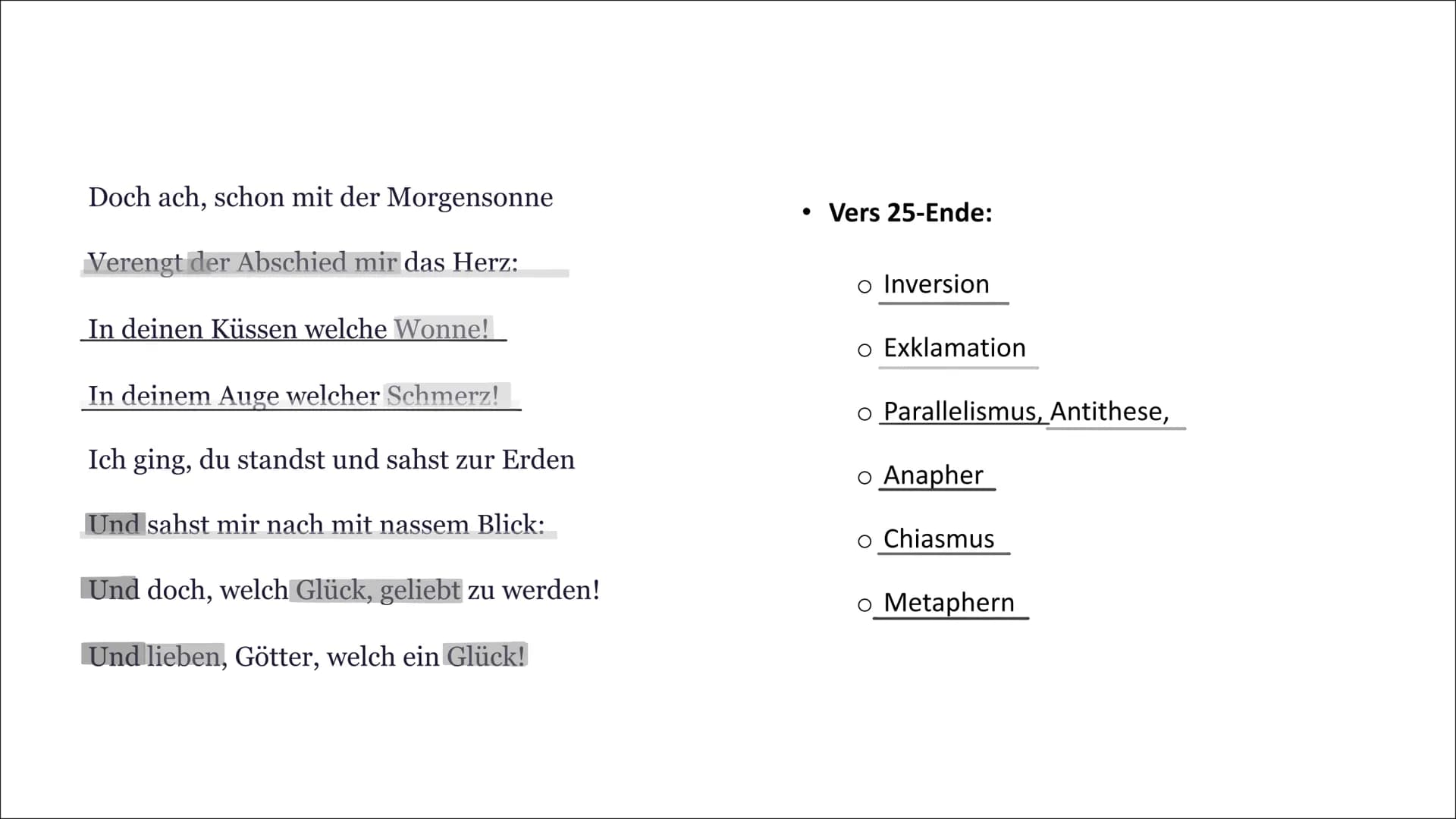 "Willkommen und Abschied"
von
Johann Wolfgang von Goethe Willkommen und Abschied
Gedicht von Johann Wolfgang von Goethe Gliederung
1. Hinter
