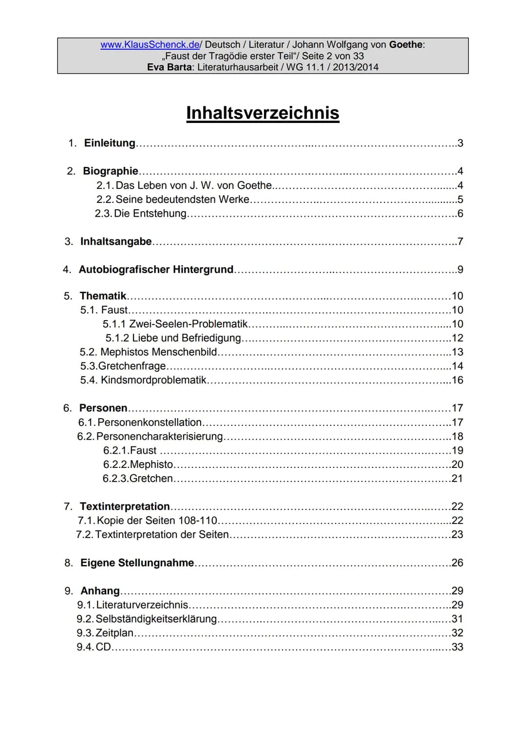 Eva Barta / Literaturhausarbeit
JOHANN
WOLFGANG
VON
GOETHE
FAUST 1
Goethe-Kriegsausgabe
Faust
Eine Tragödie
Im Infel-Verlag zu Leipzig
Dicht