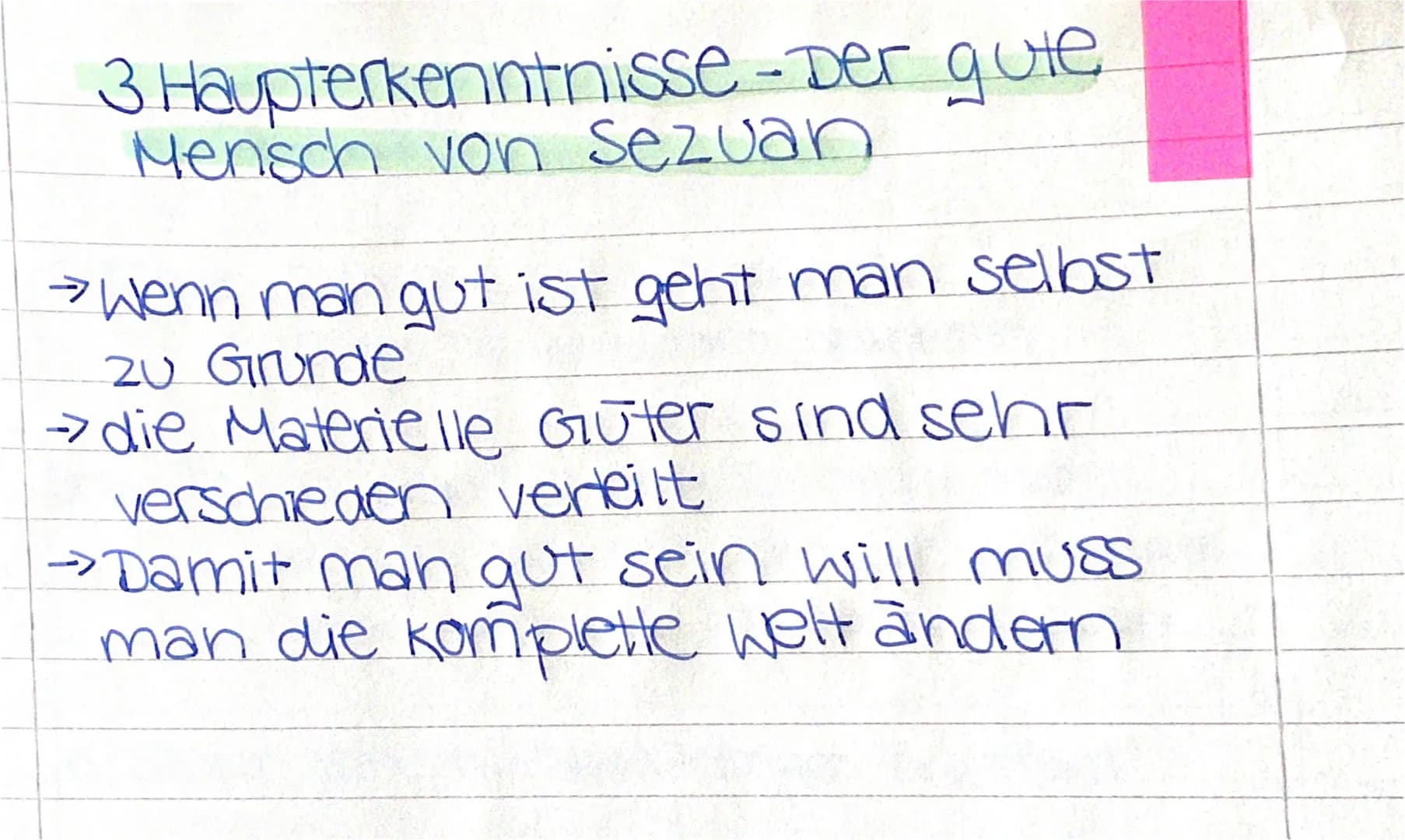 Bertolt Brecht
Der gute Mensch von Sezuan
# Das Drama in der Übersicht
## Vorspiel
**Personen:** Wasserverkäufer Wang, 3 Götter, Shen Te
**