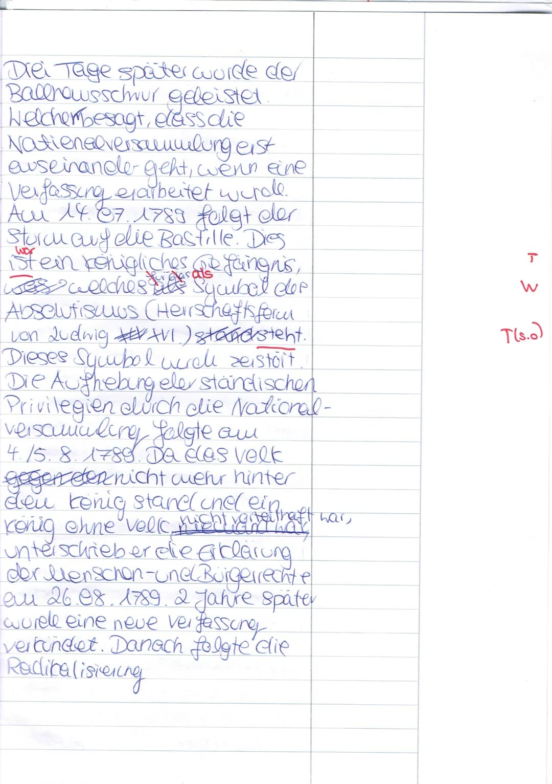 # Klausur Nr. 2
Datum: 01.06.21
Name: Maj
Klausur Nr. 2; 2. Halbjahr 2020/2021
Geschichte EF (Hd)
Themenschwerpunkt: Menschenrechte und Fran