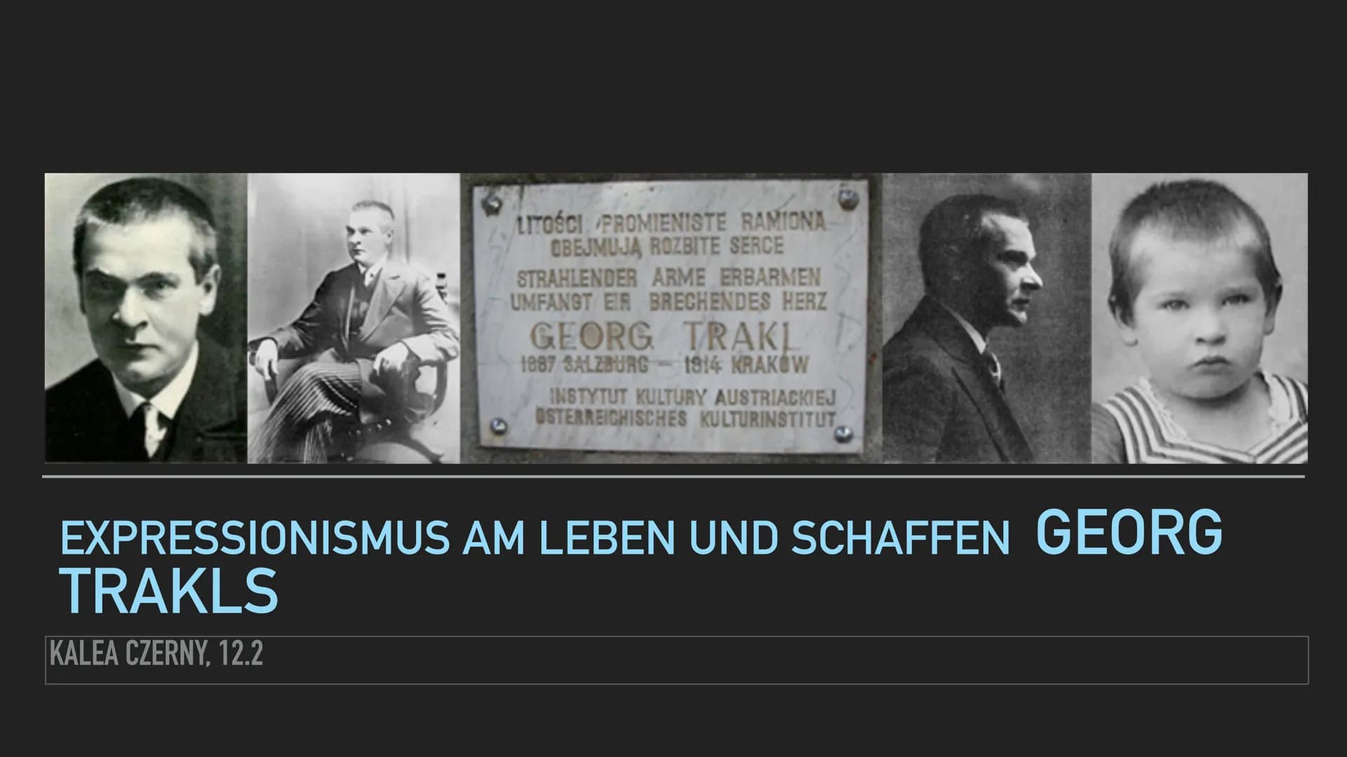 # Expressionismus am Leben und Schaffen Georg Trakls
## 1. Historisch-gesellschaftlicher und geistig-kultureller Hintergrund
- Zeit der Kri
