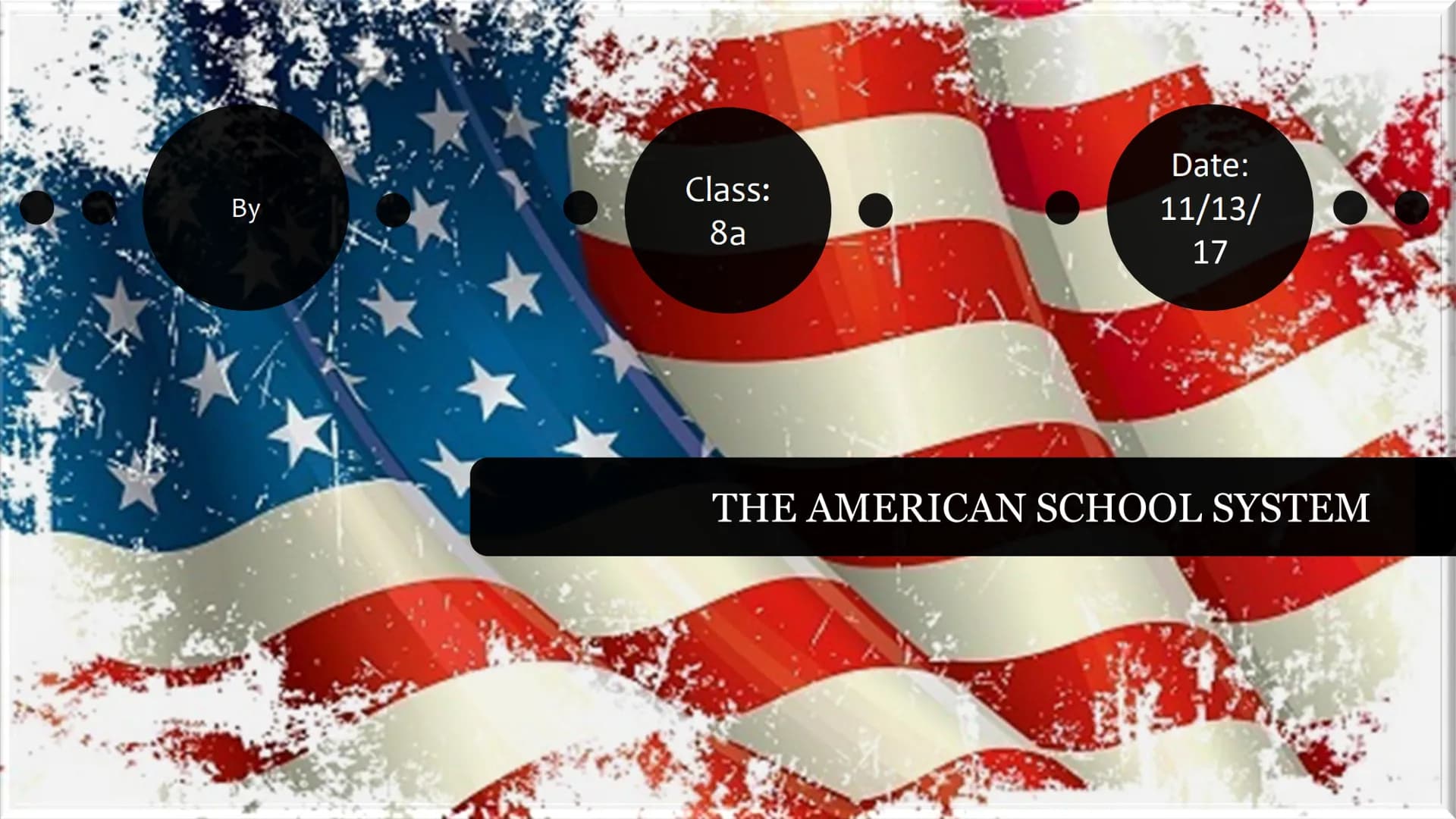 # AMERICAN SCHOOL SYSTEM
## Types of school:
Many school types:
* Elementary school
* Middle school
* Junior High
* High school
##