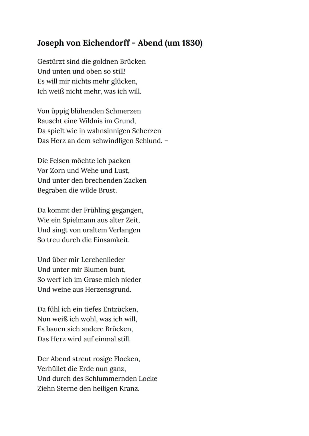 NBS
RODERMARK
LNW NR. 1
Thema: Interpretation eines romantischen Gedichts
Gestellt am: 08.10.2021
Abgabe am: 29.10.2021
Deutsch | Gk12e+f