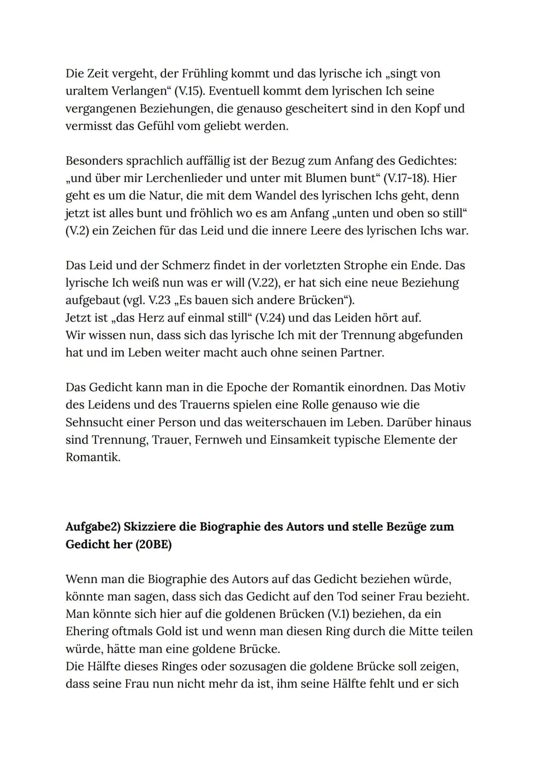 NBS
RODERMARK
LNW NR. 1
Thema: Interpretation eines romantischen Gedichts
Gestellt am: 08.10.2021
Abgabe am: 29.10.2021
Deutsch | Gk12e+f