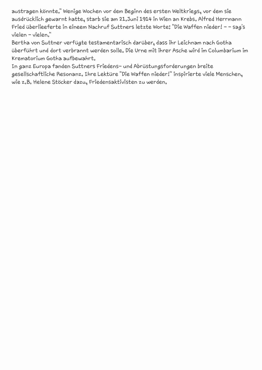 # Berth a Sophia Felicito
Freifrau von Suttner
Die Derson, um die es heute geht.
Eine Wiener Schriftstellerin, Friedens forscherin
und Pazi