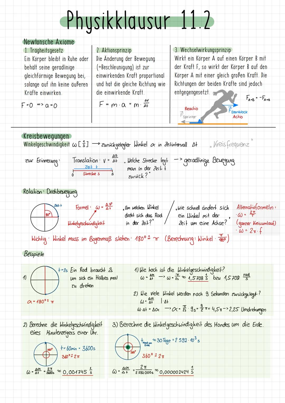Newtonsche Axiome
1. Trägheitsgesetz
Ein Körper bleibt in Ruhe oder
behält seine geradlinige
gleichförmige Bewegung bei,
solange auf ihn kei