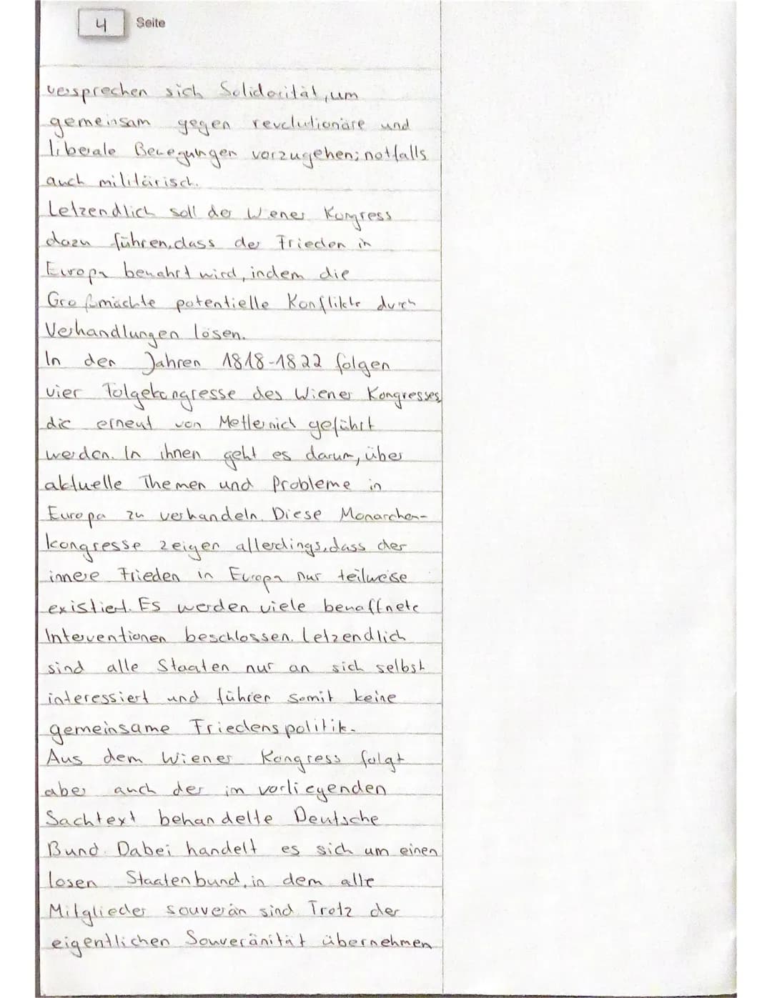 # 1. Klausur LK Geschichte Q1/1. Halbjahr
**Name:**
**Thema:** Europäische Friedensordnung nach den Napoleonischen Kriegen
**Datum:** 09.