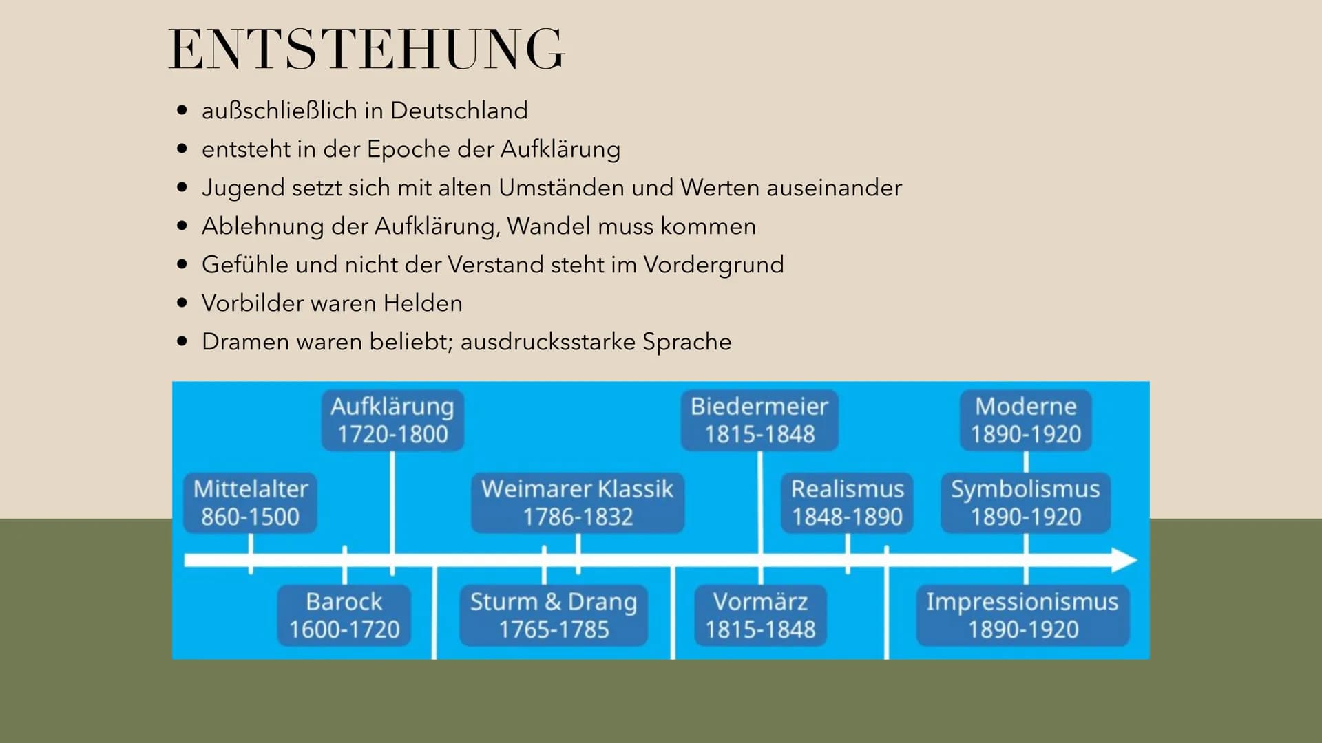 ## STURM UND DRANG
ES SCHLUG MEIN HERZ, GESCHWIND, ZU
PFERDE!
ES WAR GETAN FAST EH GEDACHT.
DER ABEND WIEGTE SCHON DIE ERDE,
UND AN DEN BER