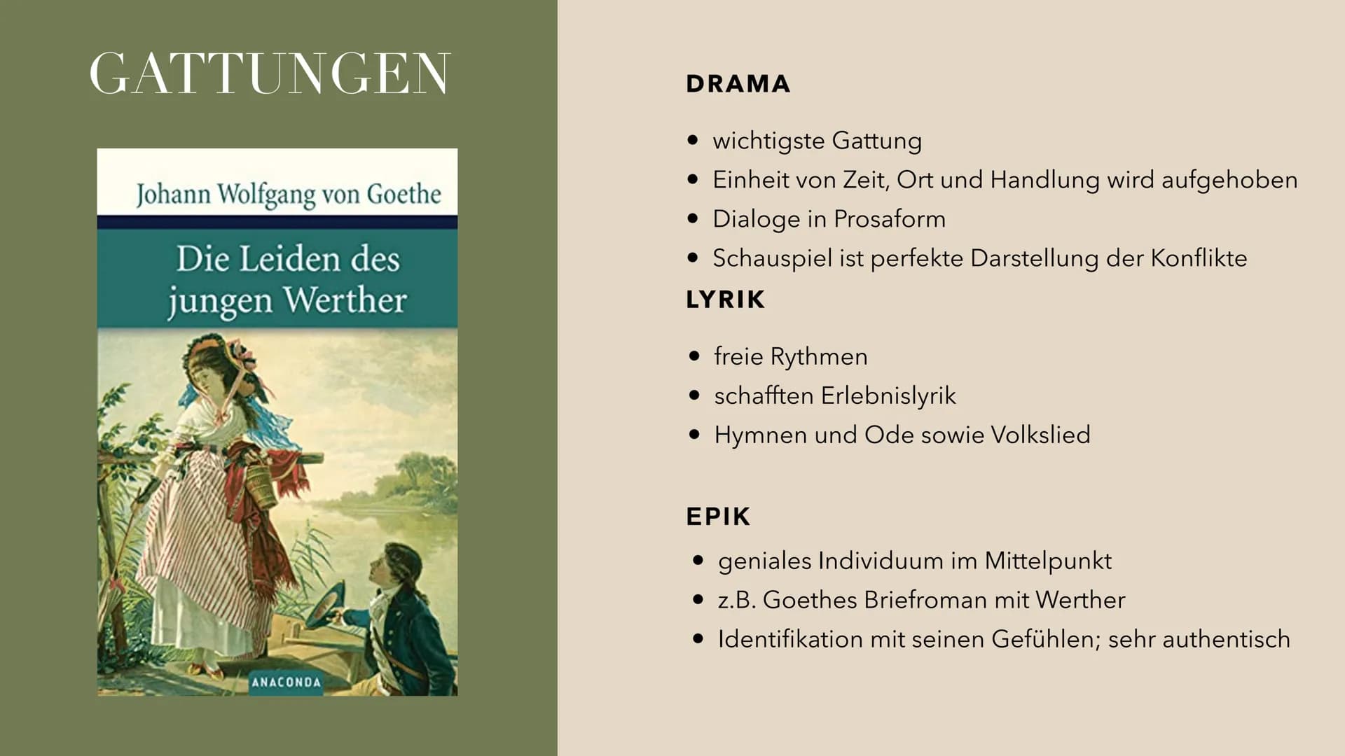 ## STURM UND DRANG
ES SCHLUG MEIN HERZ, GESCHWIND, ZU
PFERDE!
ES WAR GETAN FAST EH GEDACHT.
DER ABEND WIEGTE SCHON DIE ERDE,
UND AN DEN BER