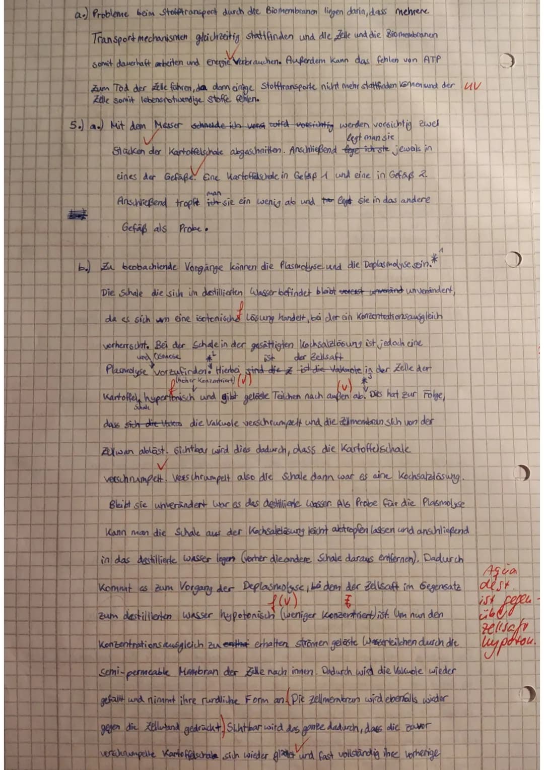 # Klausur Biologie - LEISTUNGSKURS
Thema: Zellen, Gewebe, Organe und ihre funktionsbezogene Differenzierung
Name: Jasmin
BE: 5656+1170
87
