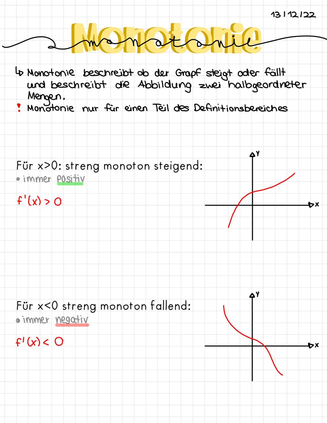 13/12/22
# monotonic
L↳ Monotonie beschreibt ob der Grapf steigt oder fällt
und beschreibt die Abbildung zwei halbgeordneter
Mengen.
! Mon