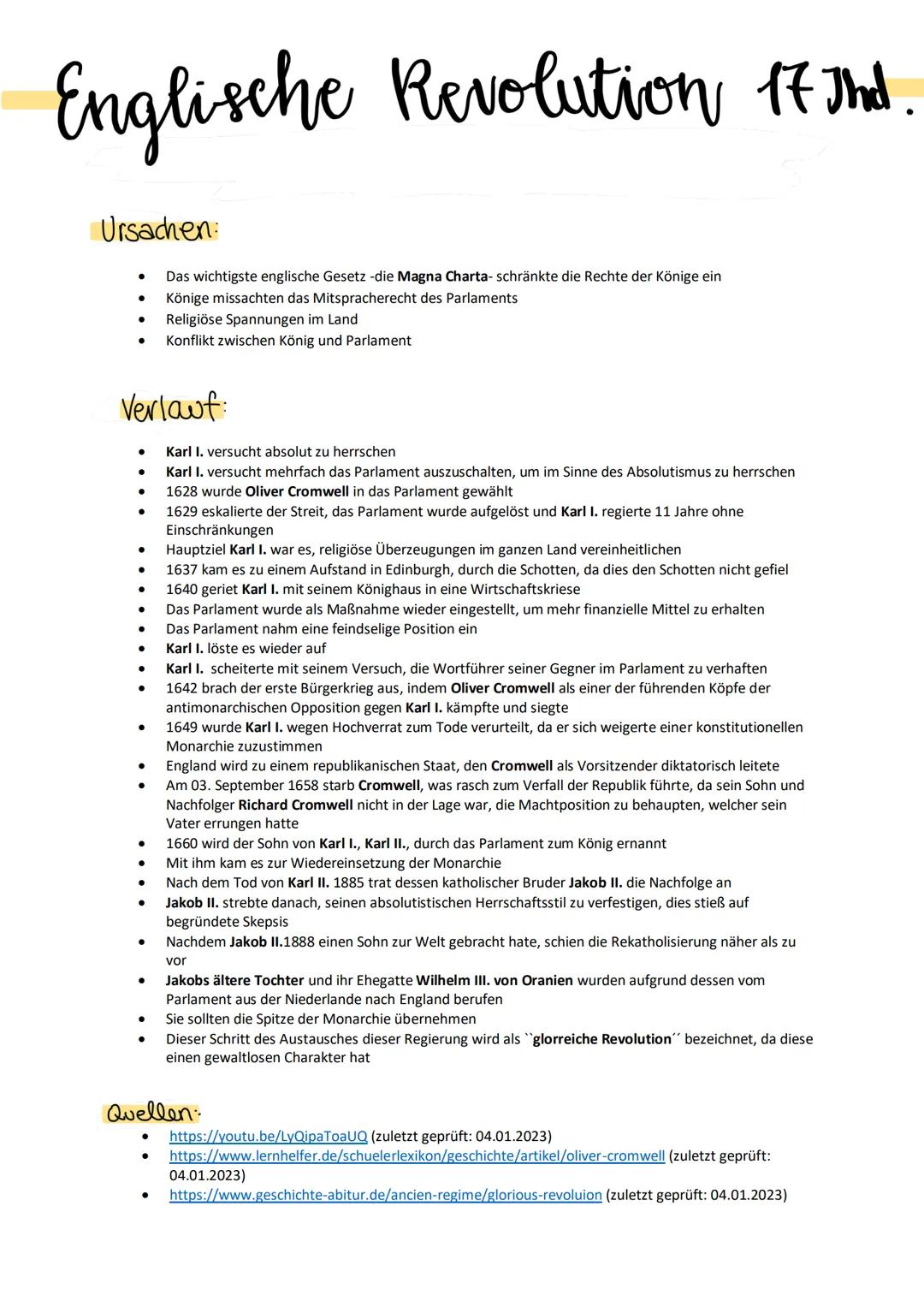 Englische Revolution (17 Jhd)