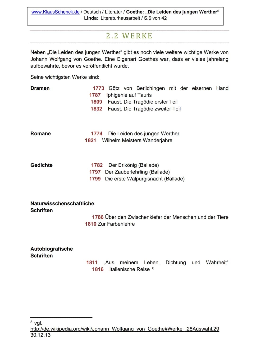 # LITERATURHAUSARBEIT
## DIE LEIDEN DES JUNGEN WERTHER
Dichter:
Johann Wolfgang von Goethe
Titel: Die Leiden des jungen Werther
Verfasser: