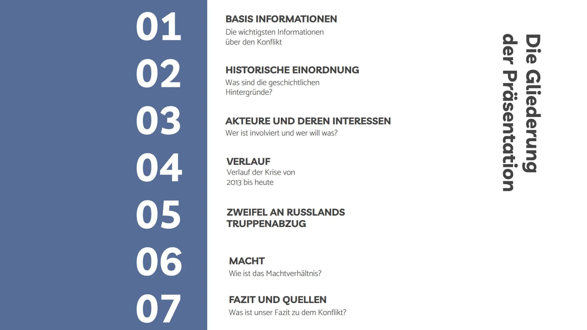 # Handout: Ukraine-Konflikt
## Basis Informationen:
> Konflikt zwischen (Ost) Ukraine und Russland
> November 2013 - Heute (Aber bereits la