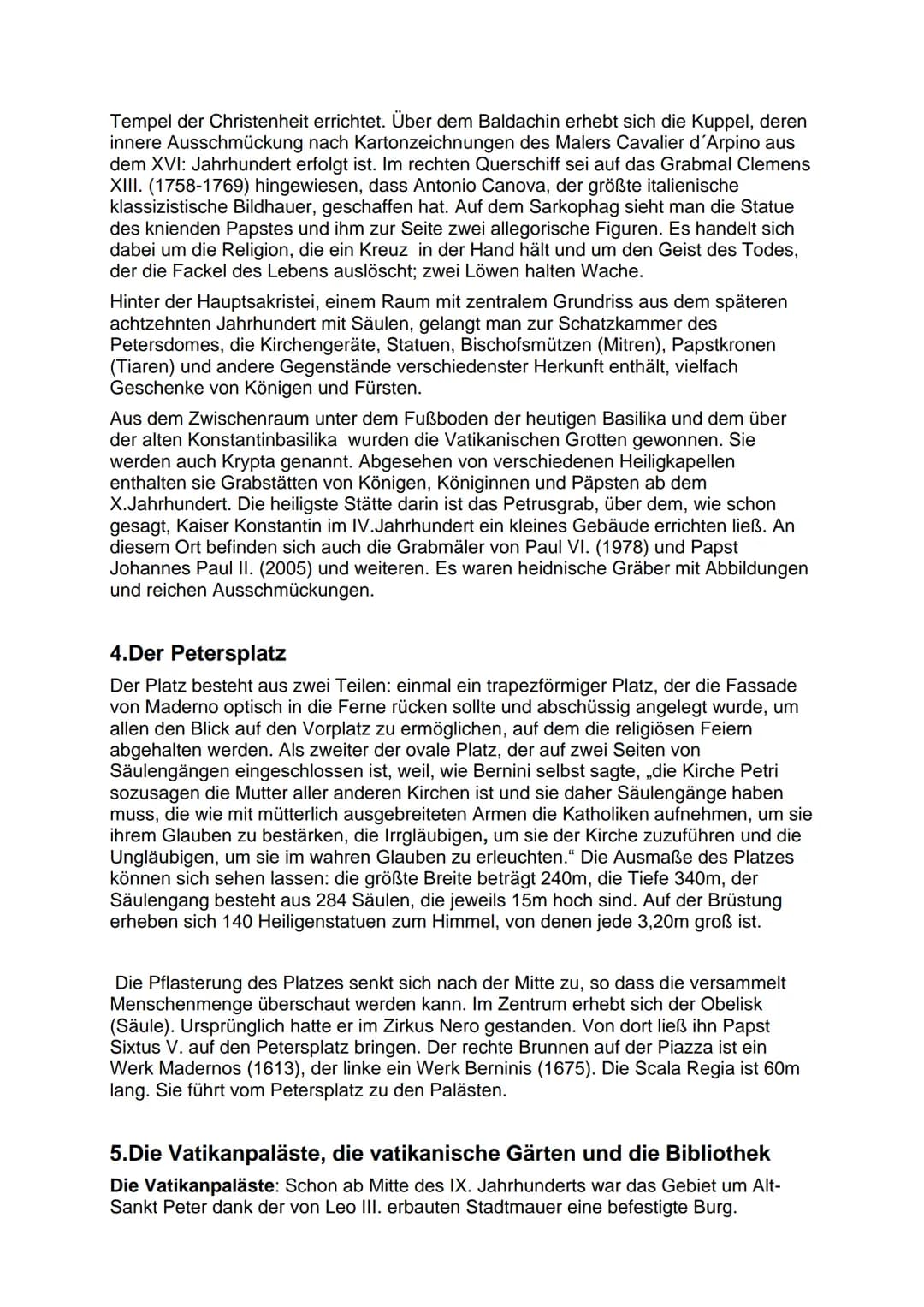# Der Vatikan
## 1. Allgemeines
- 440.000 m² (kleinster und ältester Staat)
- ca. 900 Einwohner
- Lateranvertrag
- Kardinalskollegium und B
