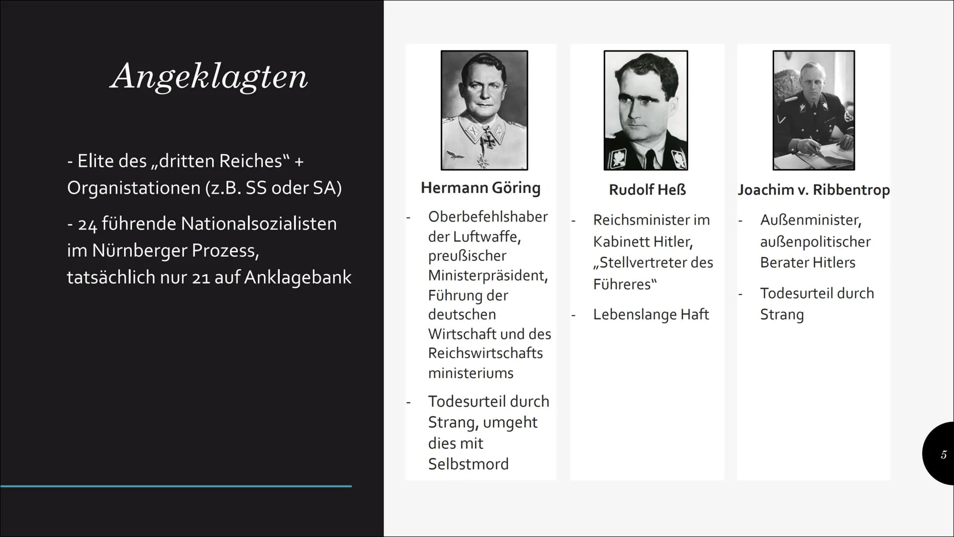 # Nürnberger Prozess
EIN PROZESS GEGEN KRIEGSVERBRECHER
Die Nürnberger Prozesse waren eine Reihe von
Gerichtsverfahren, bei denen die NS-Ha
