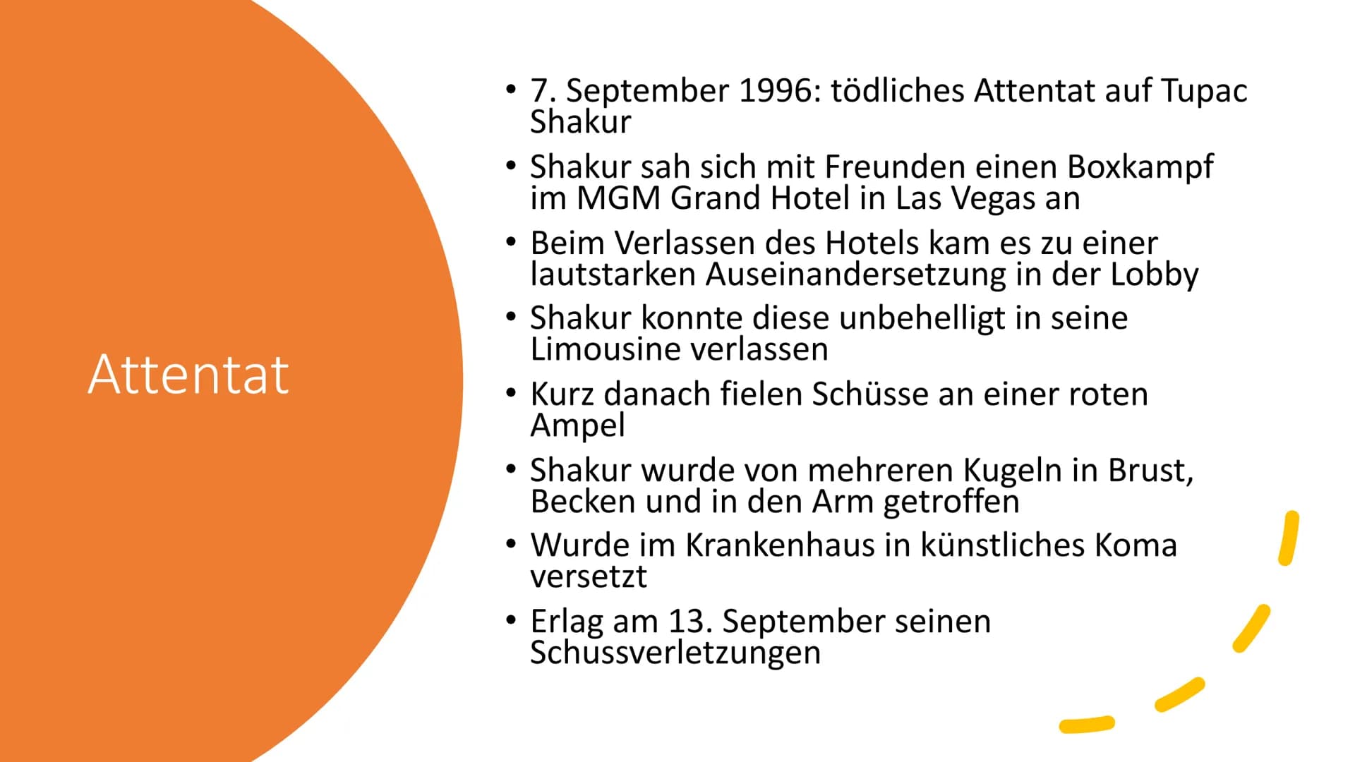 # Tupac Shakur - Handout
## 1 Allgemeines
- Tupac Amaru Shakur
- Geburtsdatum: 16. Juni 1971 als Lesane Parish Crooks in Manhattan
- Sterb