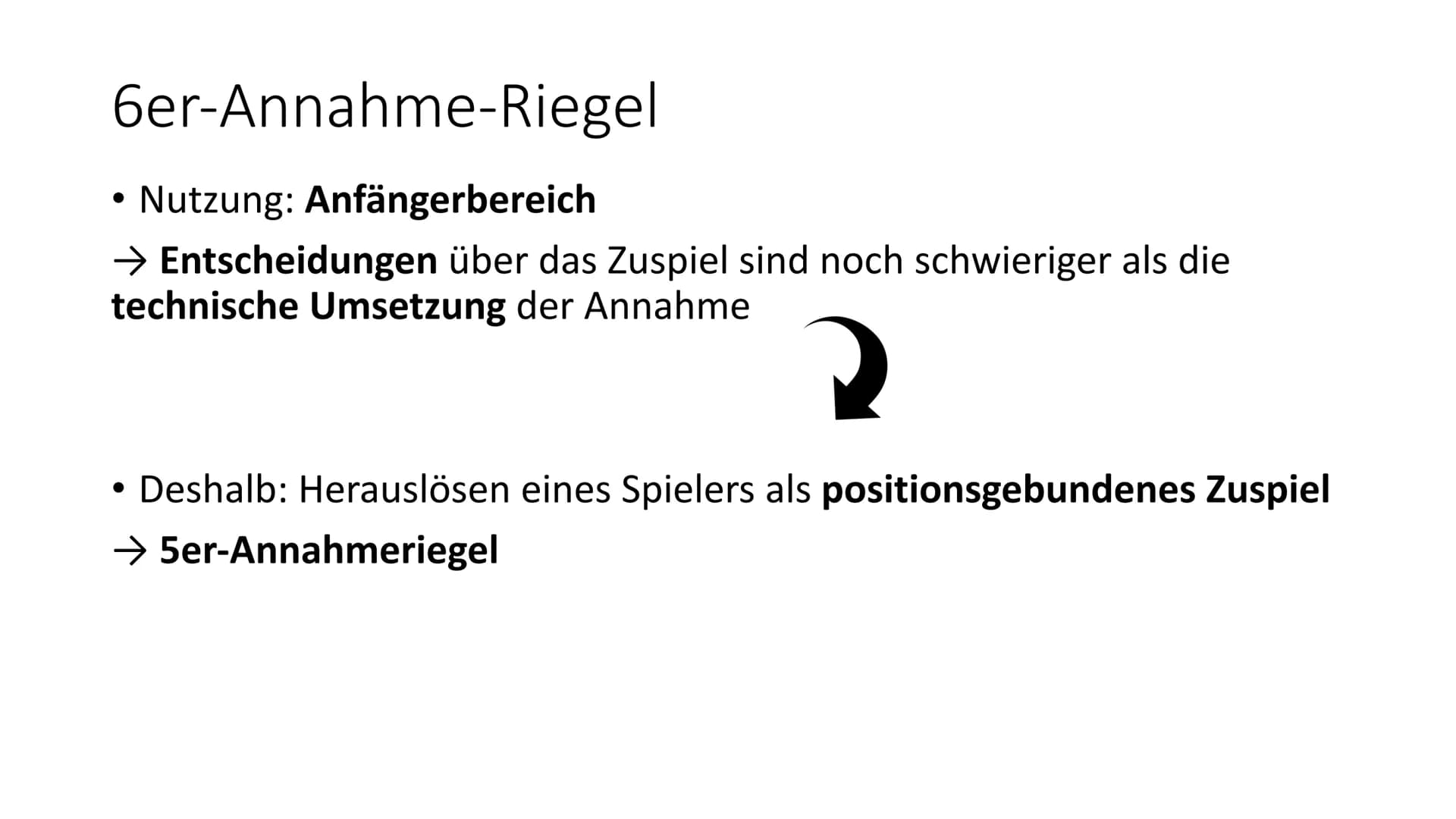 Schuljahr 2020/2021 Sport GK Q2 Lea Rubin, Lea Mach
# Annahmeriegel
Vorderspieler (IV, III, II)
Hinterspieler (V, VI, I)
## Was sind Annahm