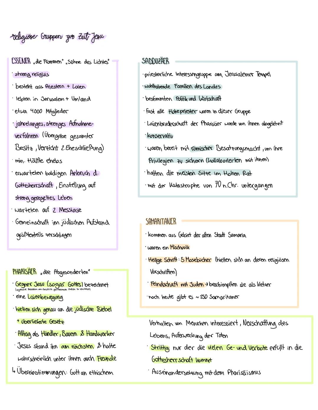 Leungettel fir Religion
historischer Jesus
• nur möglich ungefähres Bild zur Biographie Jesu zu machen
sicherstes Ereignis: Kreuzigung (~ 7.