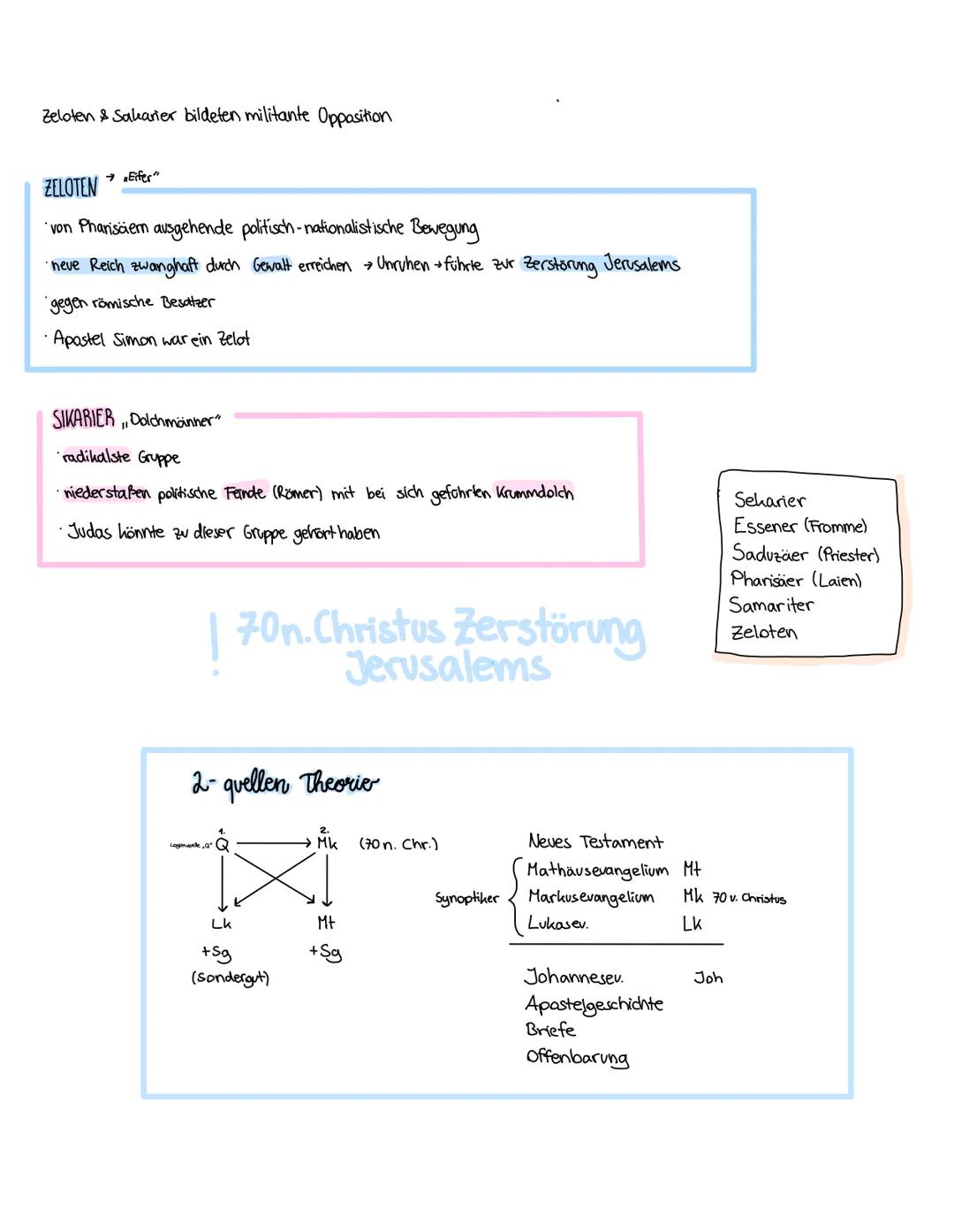 Leungettel fir Religion
historischer Jesus
• nur möglich ungefähres Bild zur Biographie Jesu zu machen
sicherstes Ereignis: Kreuzigung (~ 7.