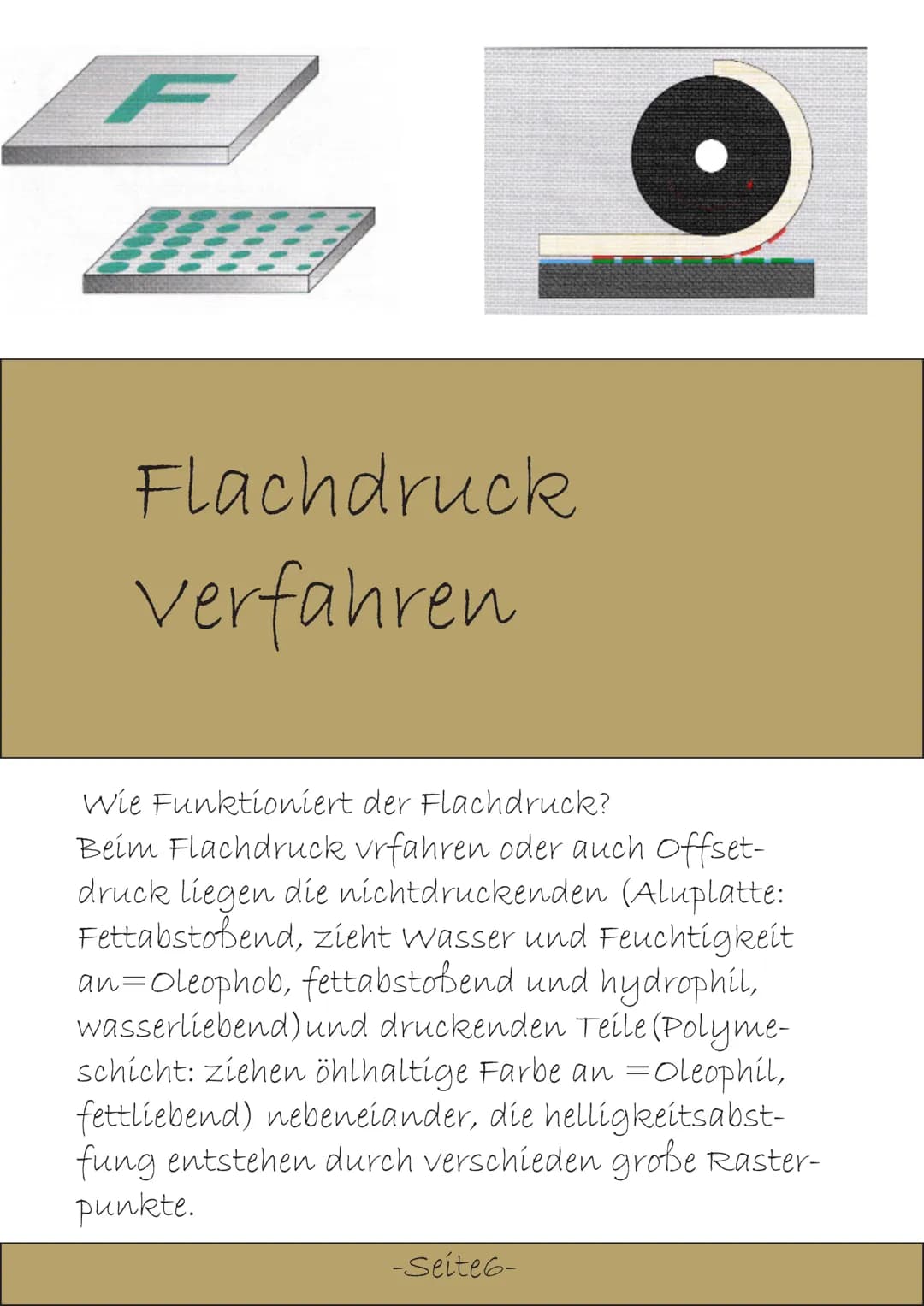 # Hochdruck verfahren
Das Hochdruckverfahren oder der Flexodruck, ge-
nau wie die anderen Herkömmlichen Druckver-
fahren sind Basierend auf
