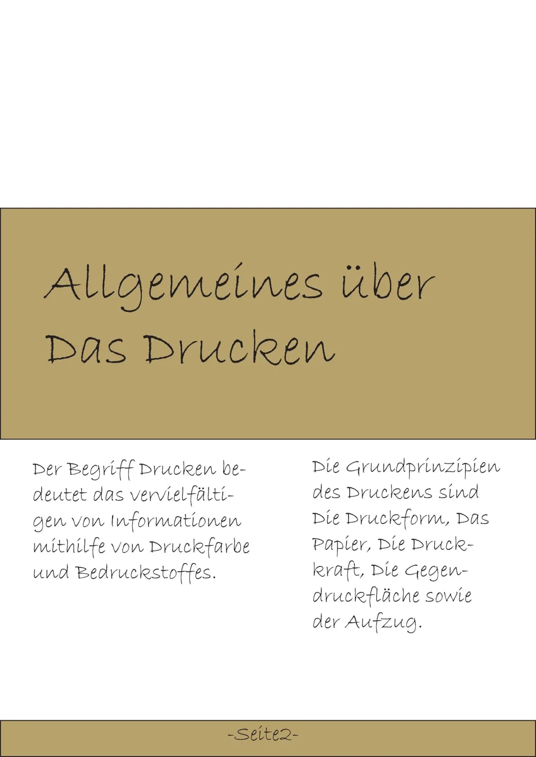 # Hochdruck verfahren
Das Hochdruckverfahren oder der Flexodruck, ge-
nau wie die anderen Herkömmlichen Druckver-
fahren sind Basierend auf