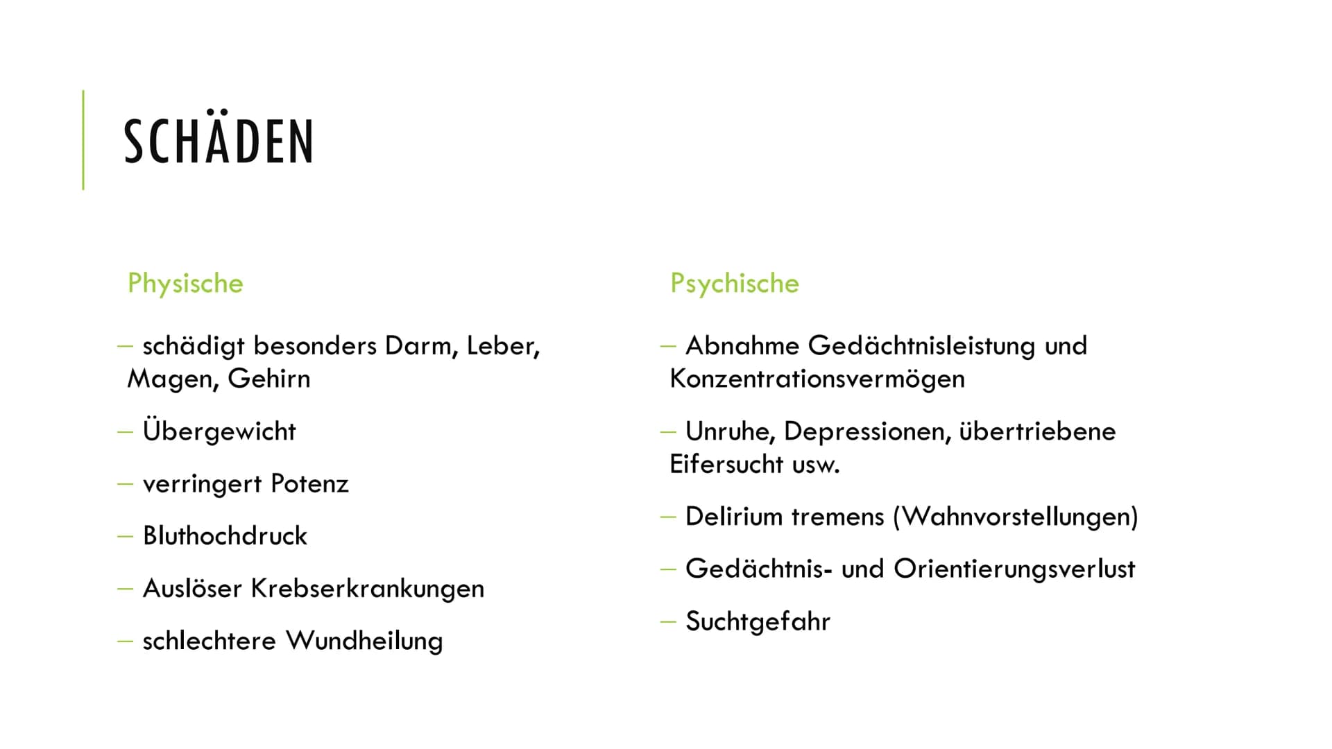 # ETHANOL - VOM GENUSS ZUR SUCHT
## 1. Grundlagen
### Definition:
- Summenformel: $C_2H_6O$
- reine Substanz farblos, bei Raumtemperatur