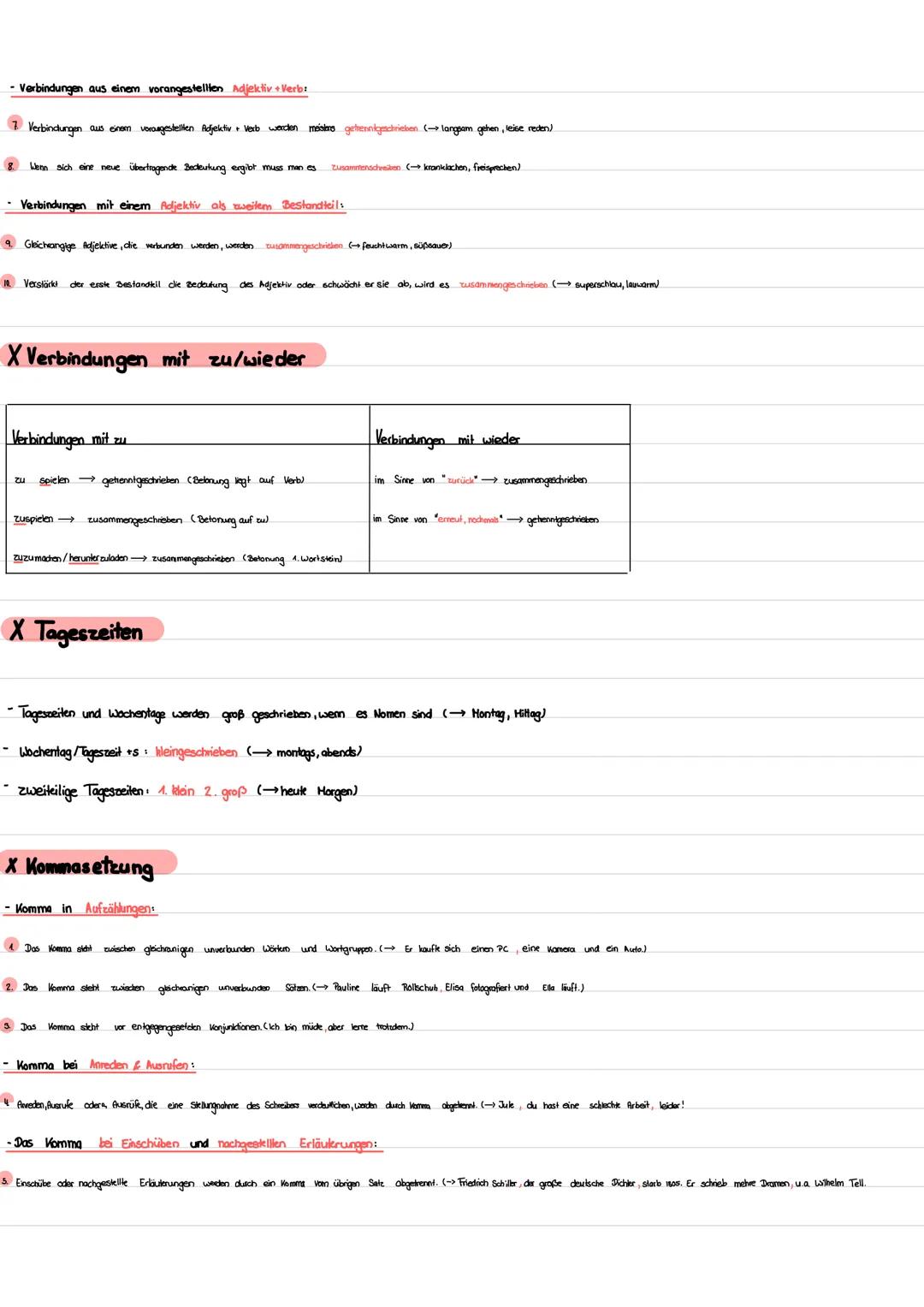 # Grammatik & Rechtschreibung
X Groß- und Kleinschreibung
X Unterscheidung "das" & "dass"
X Zusammen- und Getrenntschreibung
X Verbindun