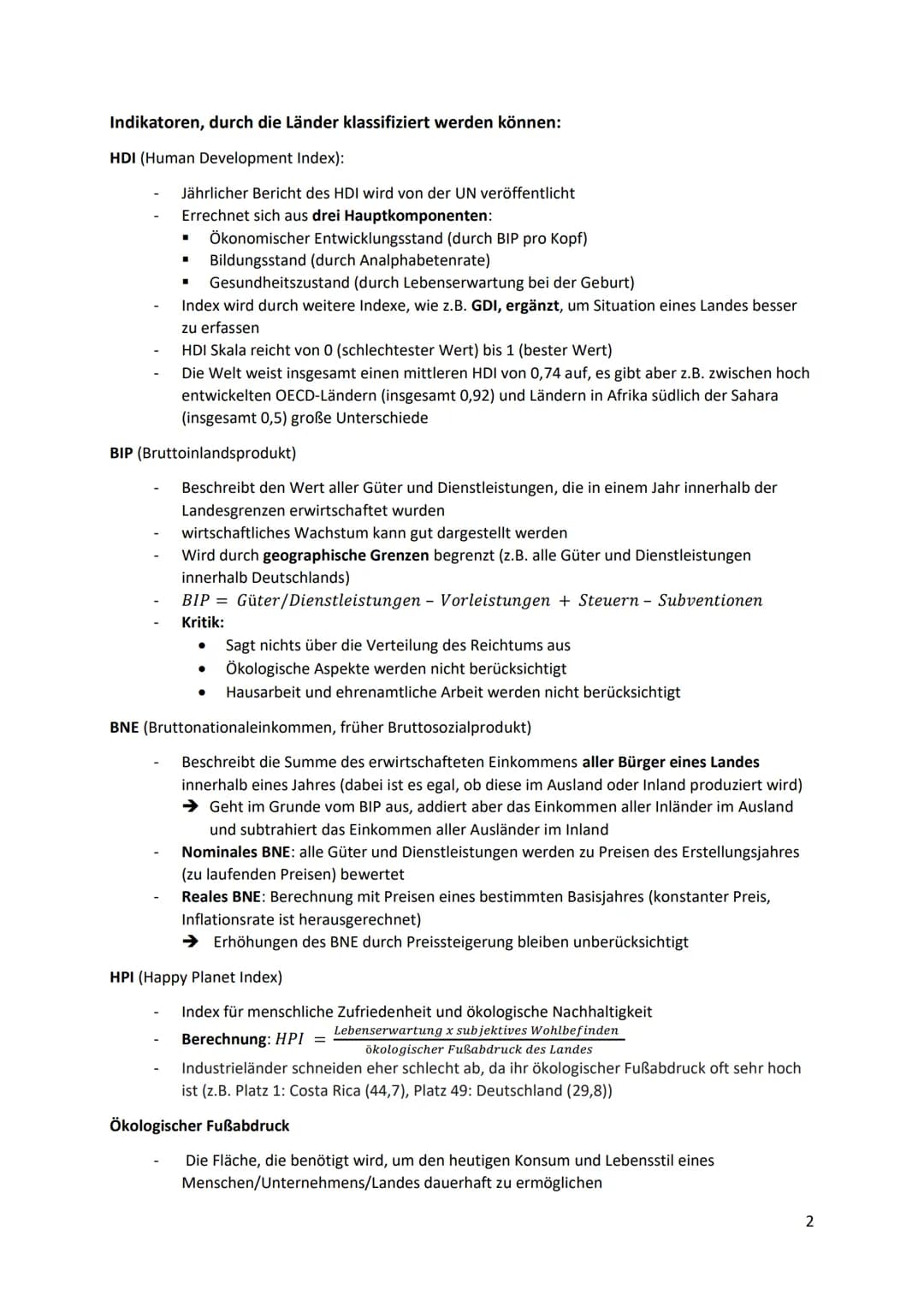 # Länderklassifikationen
## Allgemeine Einteilung von Ländern:
### Schwellenländer:
- Gruppe an relativ fortgeschrittenen Entwicklungsländ