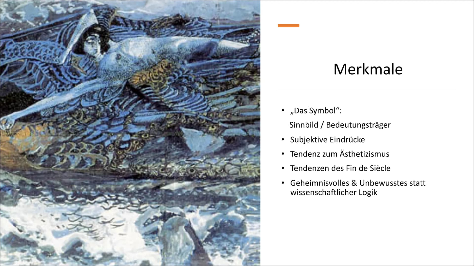 Symbolismus und
Expressionismus
— # Inhaltsverzeichnis
## Symbolismus:
* Definition „Symbolismus"
* Zeitgeschichtliche Einordnung
* Lebensg