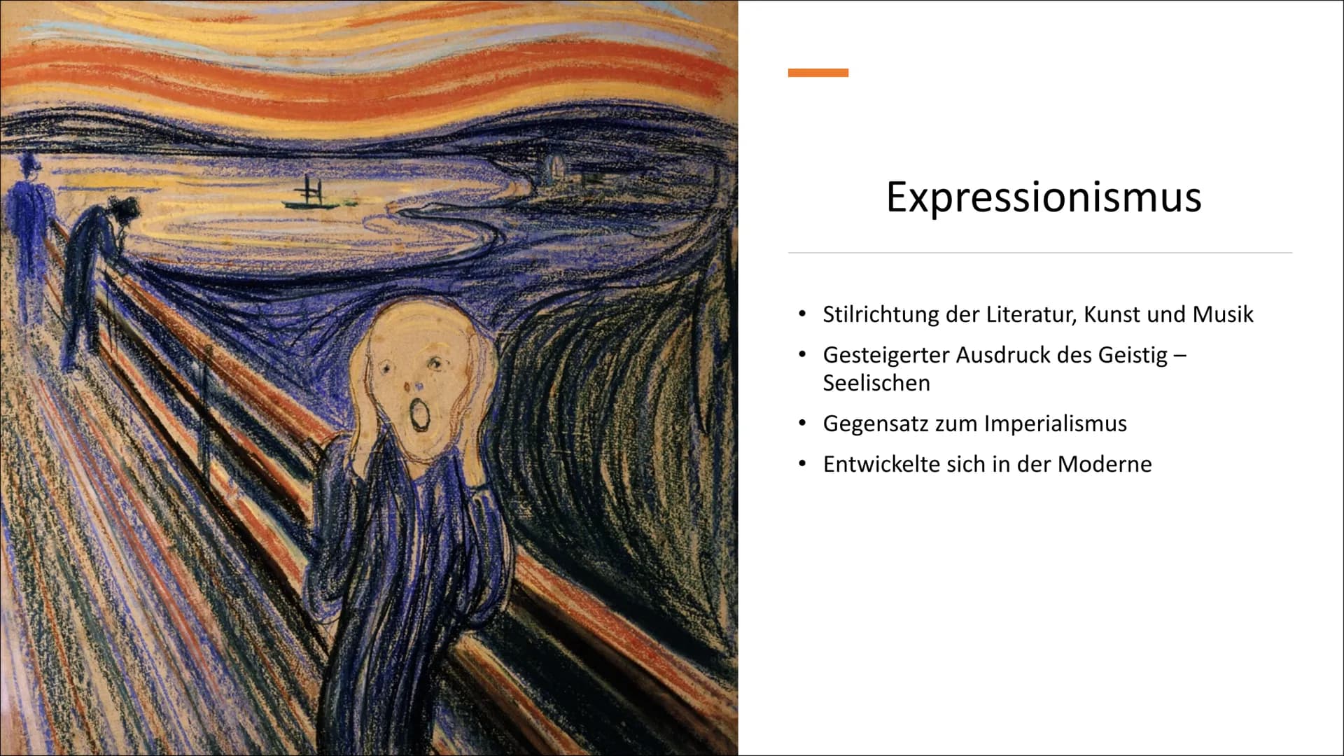Symbolismus und
Expressionismus
— # Inhaltsverzeichnis
## Symbolismus:
* Definition „Symbolismus"
* Zeitgeschichtliche Einordnung
* Lebensg