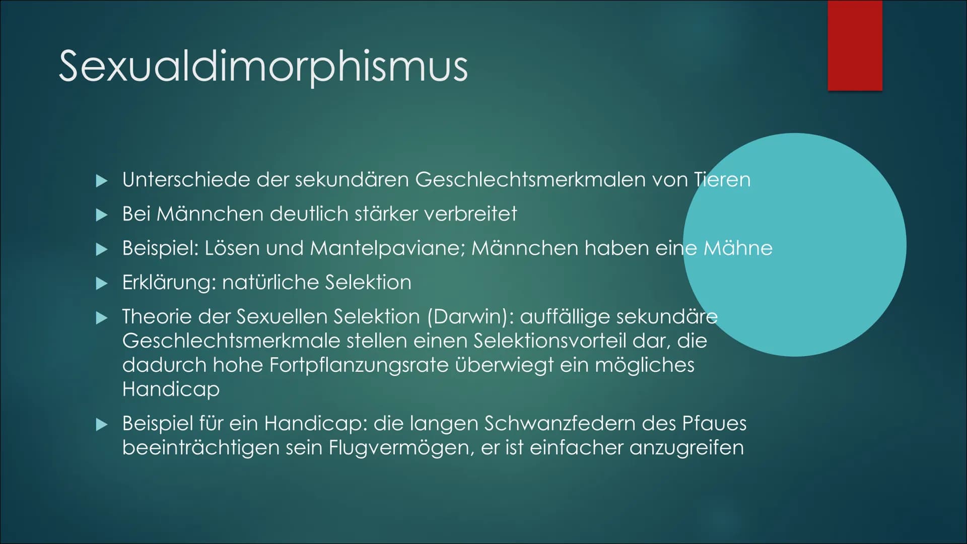 Referat über die
sexuelle Selektion,
Paarungssysteme und
die Habitatwahl von
Lebewesen # Aufbau:
- Sexuelle Selektion:
- Intra- und Inters