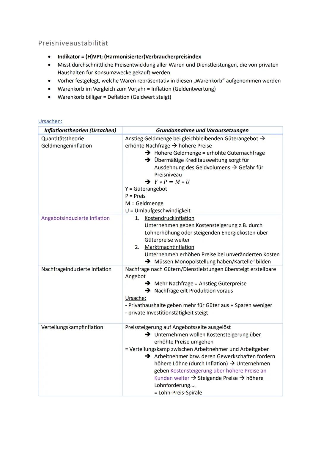 Wirtschaftspolitik
1. Legitimation staatlichen Handelns im Bereich der Wirtschaftspolitik
2. Zielgrößen der gesamtwirtschaftlichen Entwicklu