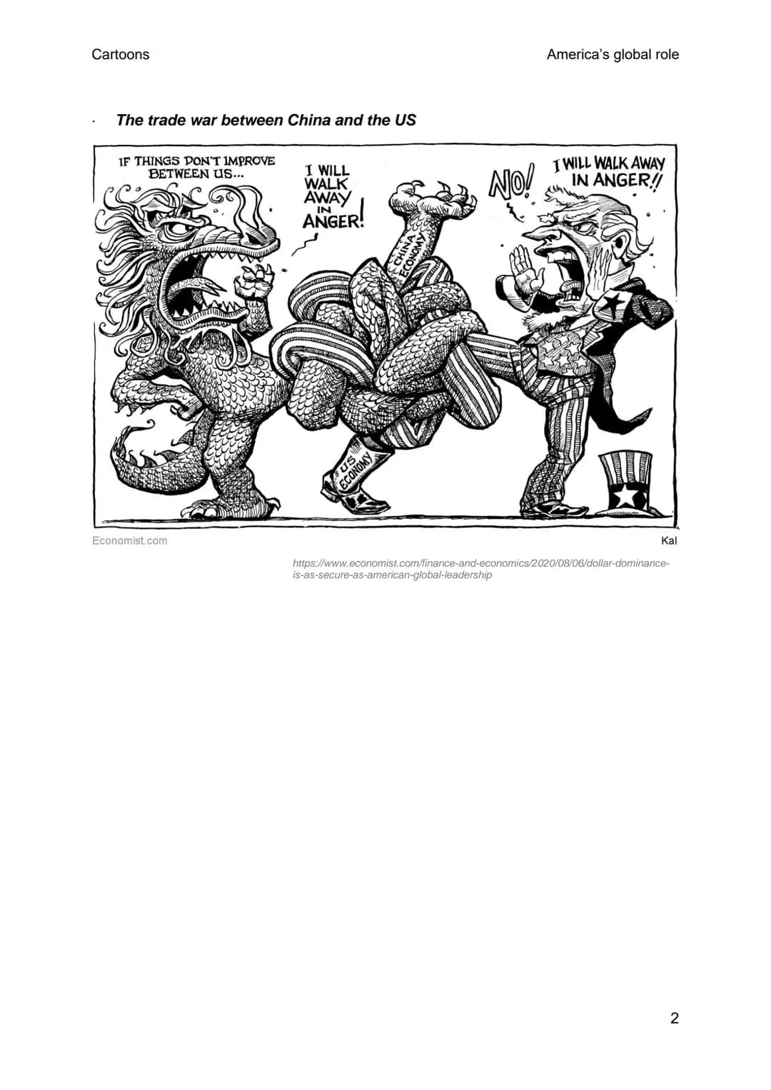 # Cartoons
America's global role
## POSSIBLE CARTOON, STATISTICS, ...
- The US as a military leading power
YOU'RE
WELCOME!
US. MILITARY P