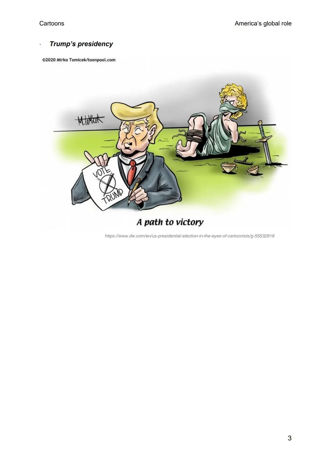 # Cartoons
America's global role
## POSSIBLE CARTOON, STATISTICS, ...
- The US as a military leading power
YOU'RE
WELCOME!
US. MILITARY P