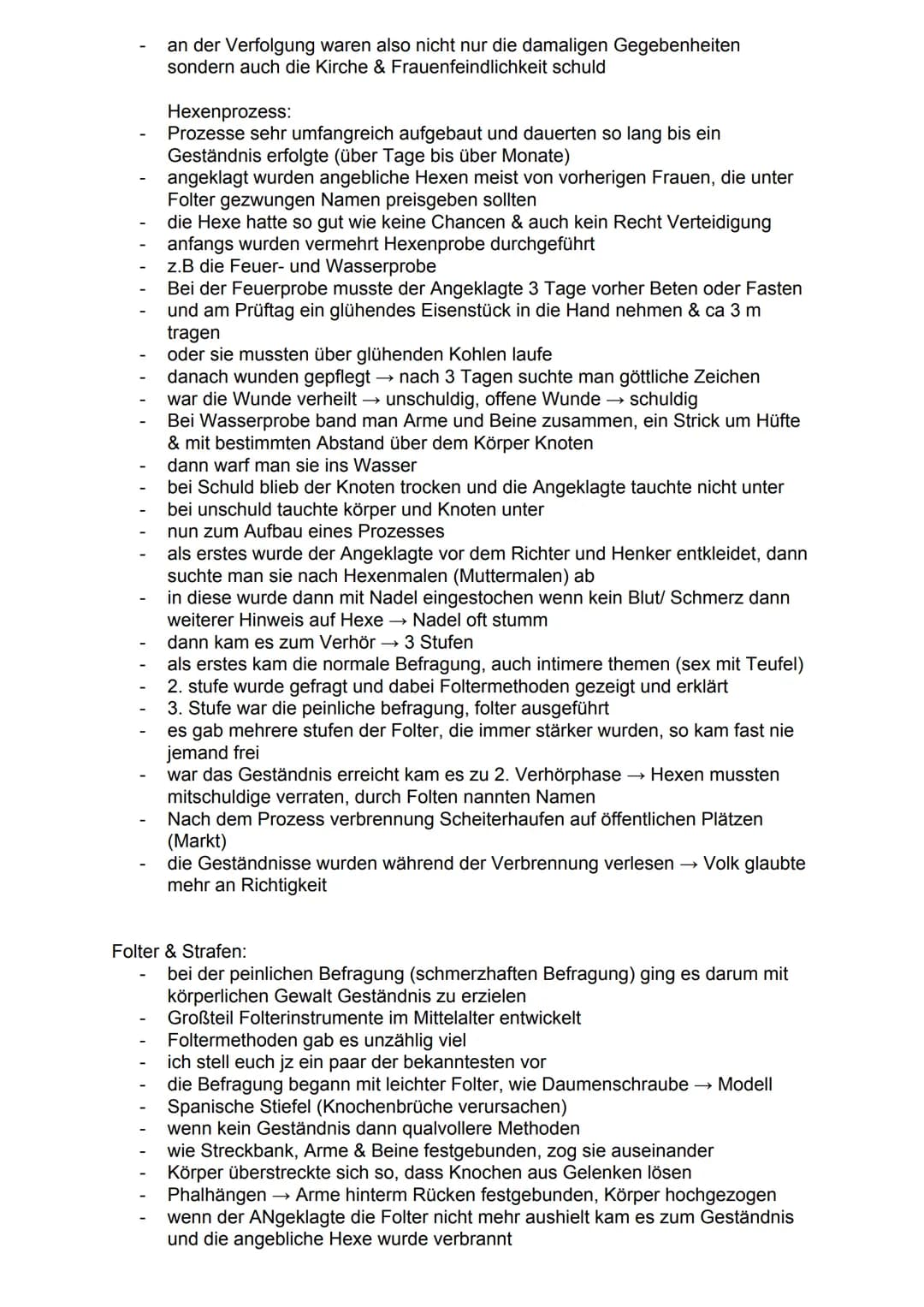 Hexenverfolgung
15./16. Jh. in Deutschland # Gliederung
1. Was ist eine Hexe?
2. Entstehung & Ursachen
3. Hexenprozesse
4. Folter/Strafe # 1