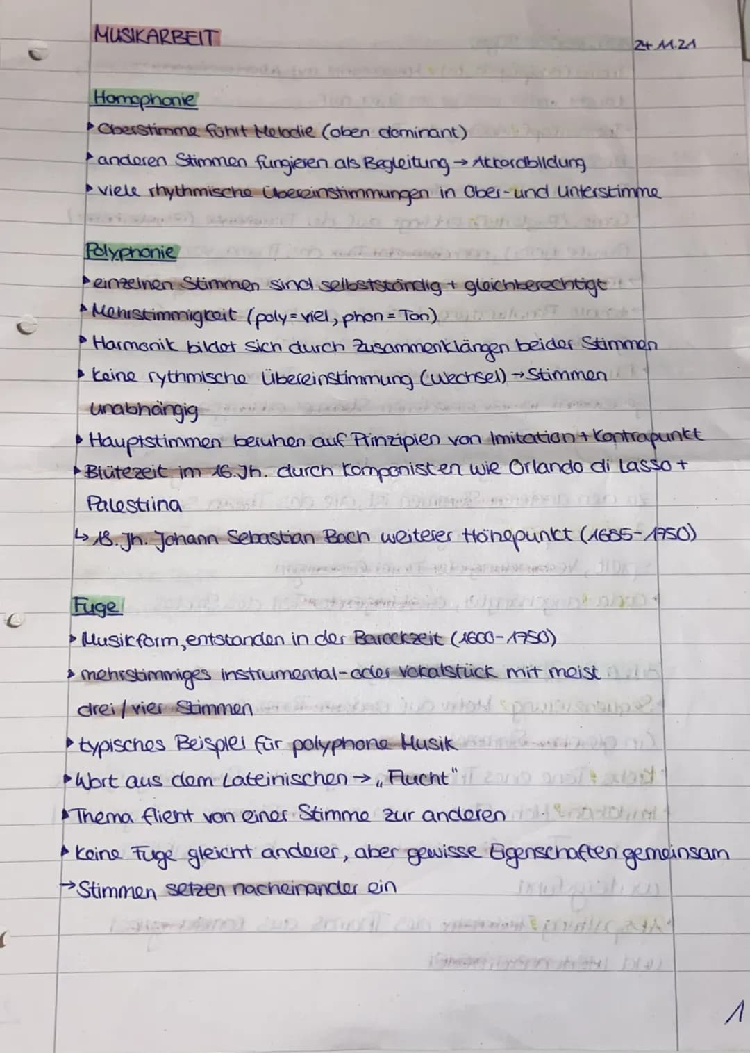 ## Aufbau einer Fuge
- Thema (Hauptgedante): Helodielinie mit Wiedererkennungswert,
taucht immer wieder im Stück auf
- Themenkopf: Anfang