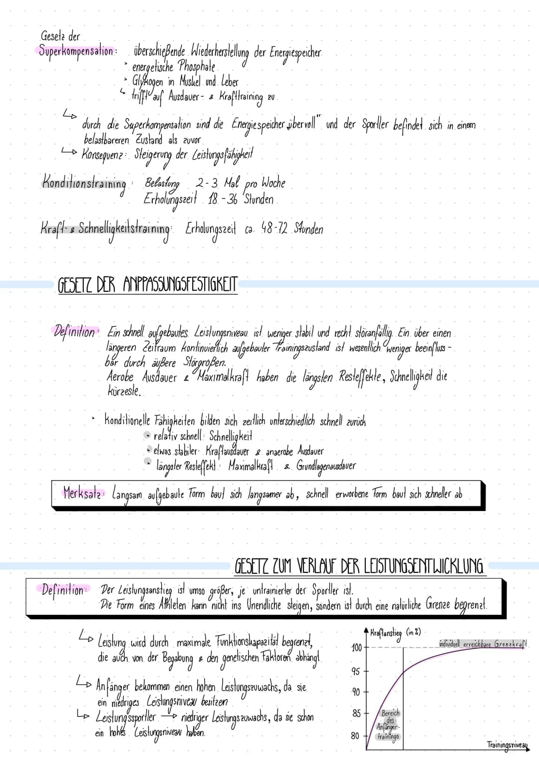 # GESETZ DER TRAINERBARKEIT
Definition: Ziele, Inhalte und Belastung von sportlichem Training müssen altersgemäß sein und geschlechtsspezif