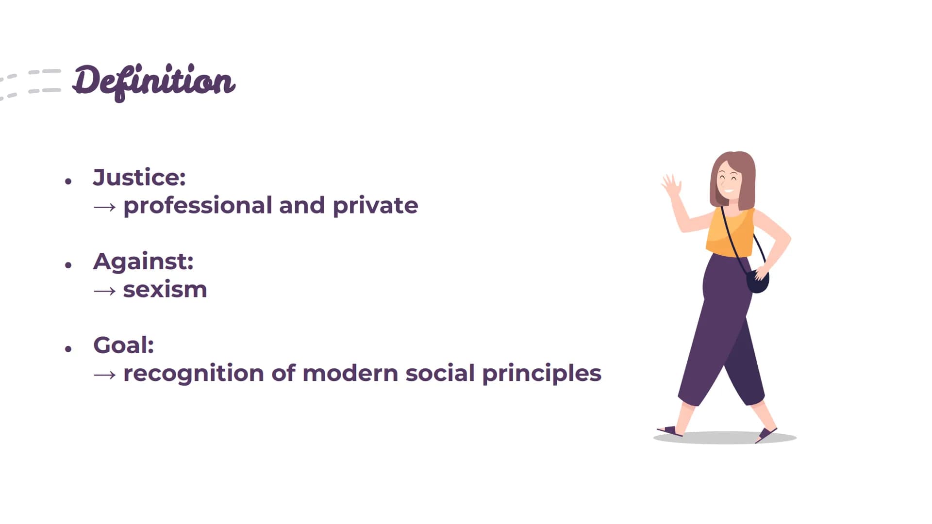 English
Tuesday, 01 March 2022
# Communication exam: The history of feminism in the United States
## 01. Definition
When we talk about fem