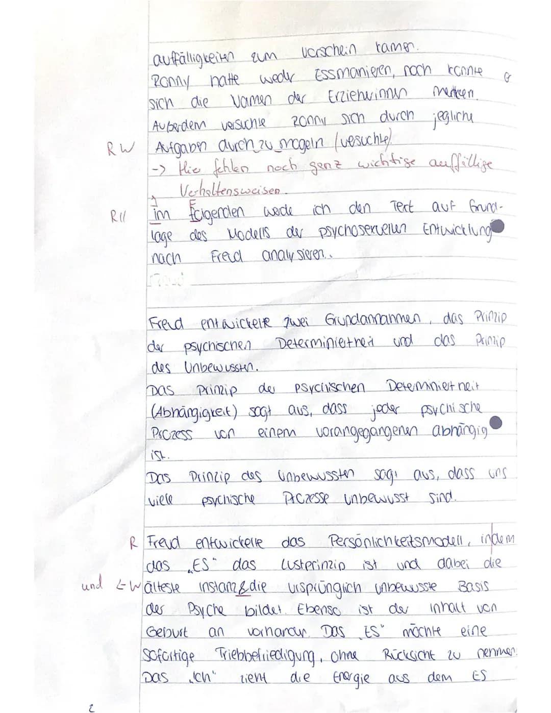 Pada
CK
klausur Nr. 1
Der Text "Fallbeispiel Ronny" ion Evelyn
Heinemann und
einem
Hans Hopf handelt on
Johanna
Sophie
Jungen namens Ronny,