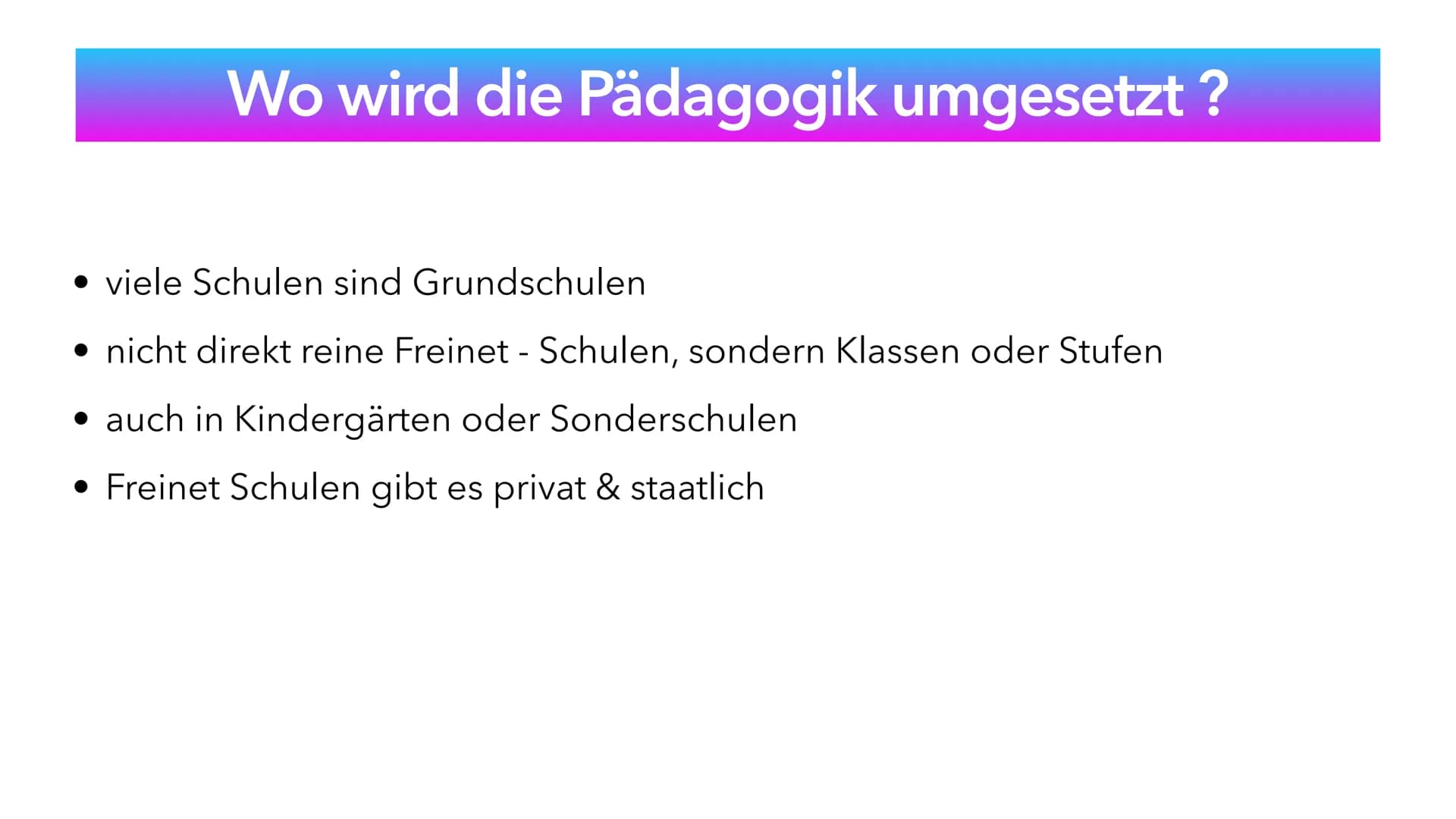 FREINET-PÄDAGOGIK
Reformpädagogik # FREINET-PÄDAGOGIK
## Inhaltsverzeichnis
* Célestin Freinet
* Wie ist die Freinet - Pädagogik entstanden