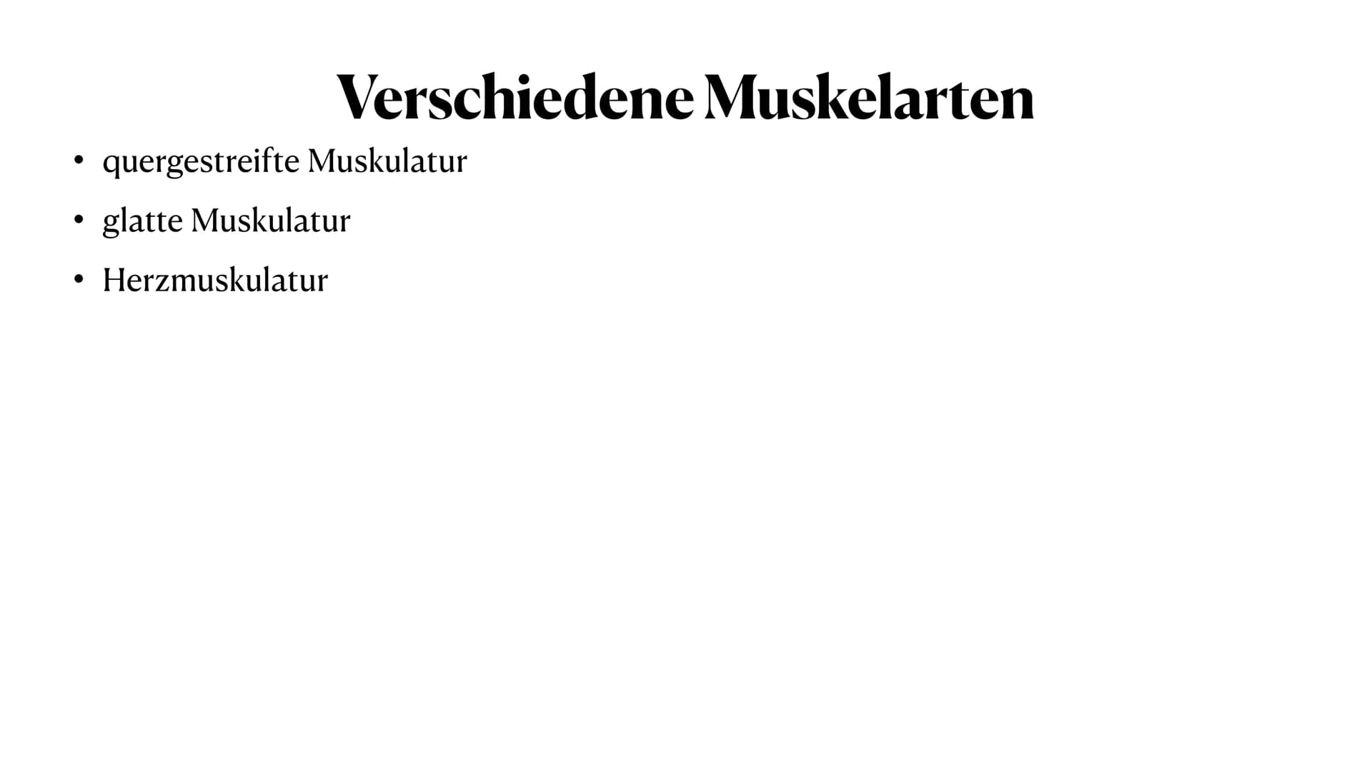 Der Aufbau des Muskels
Sport LK Q1 # Inhaltsverzeichnis
* Allgemeines zur Muskulatur
* die verschiedenen Arten der Muskulatur
* Bilder
* ein