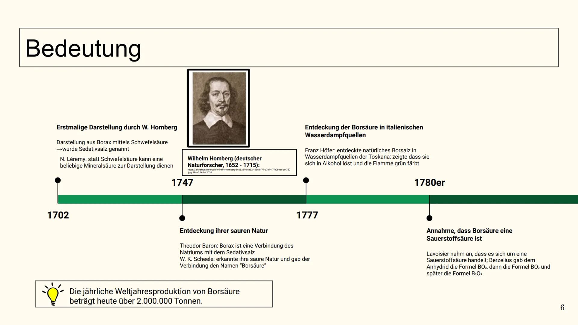 Borsäure ($H_3BO_3$)
---
Guridih Güther
26.06.2020 # Gliederung
1. Allgemeines
1.1. Bezeichnungen (Trivialname, Namensdeutung, system