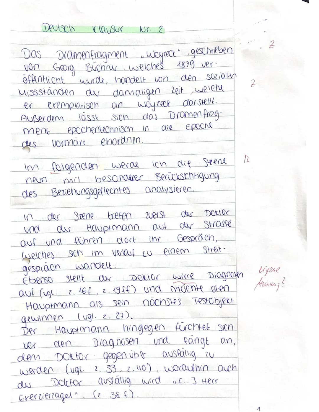 Zusatzmaterial
7
Bewertungsbogen für
1. Verstehensleistung
Teilaufgabe 1
Die Schülerin/der Schüler
formuliert eine funktionalisierte Ein