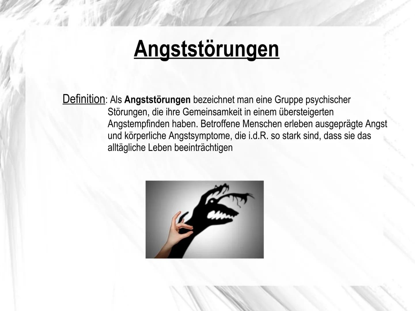 I DON'T KNOW
HOW TO TALK
TO PEOPLE
SOCIAL
PHOBIA Angststörungen # Gliederung
* Leitfrage
* Angststörungen
* Unterschiede zu Angst
* Genera