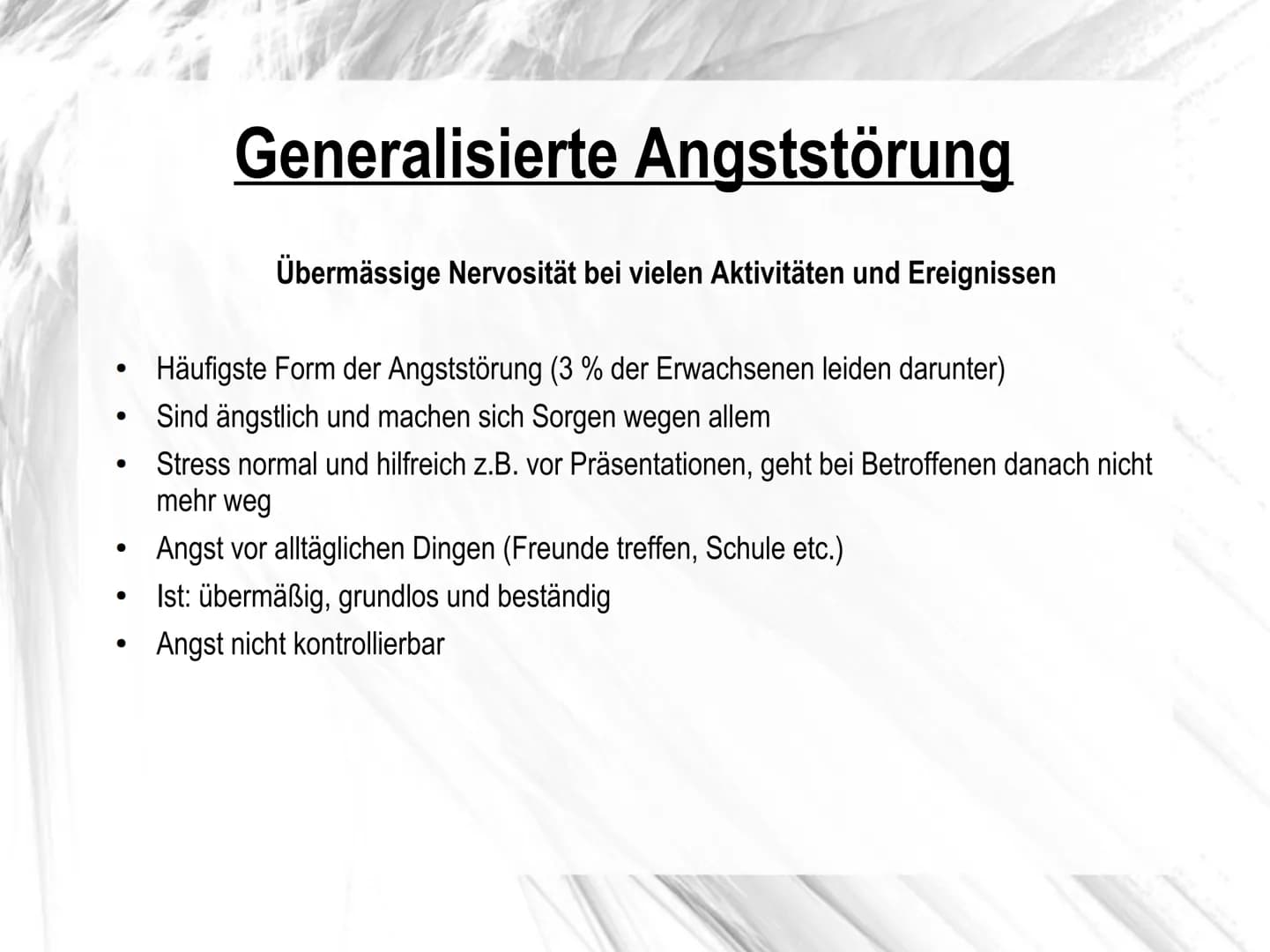 I DON'T KNOW
HOW TO TALK
TO PEOPLE
SOCIAL
PHOBIA Angststörungen # Gliederung
* Leitfrage
* Angststörungen
* Unterschiede zu Angst
* Genera